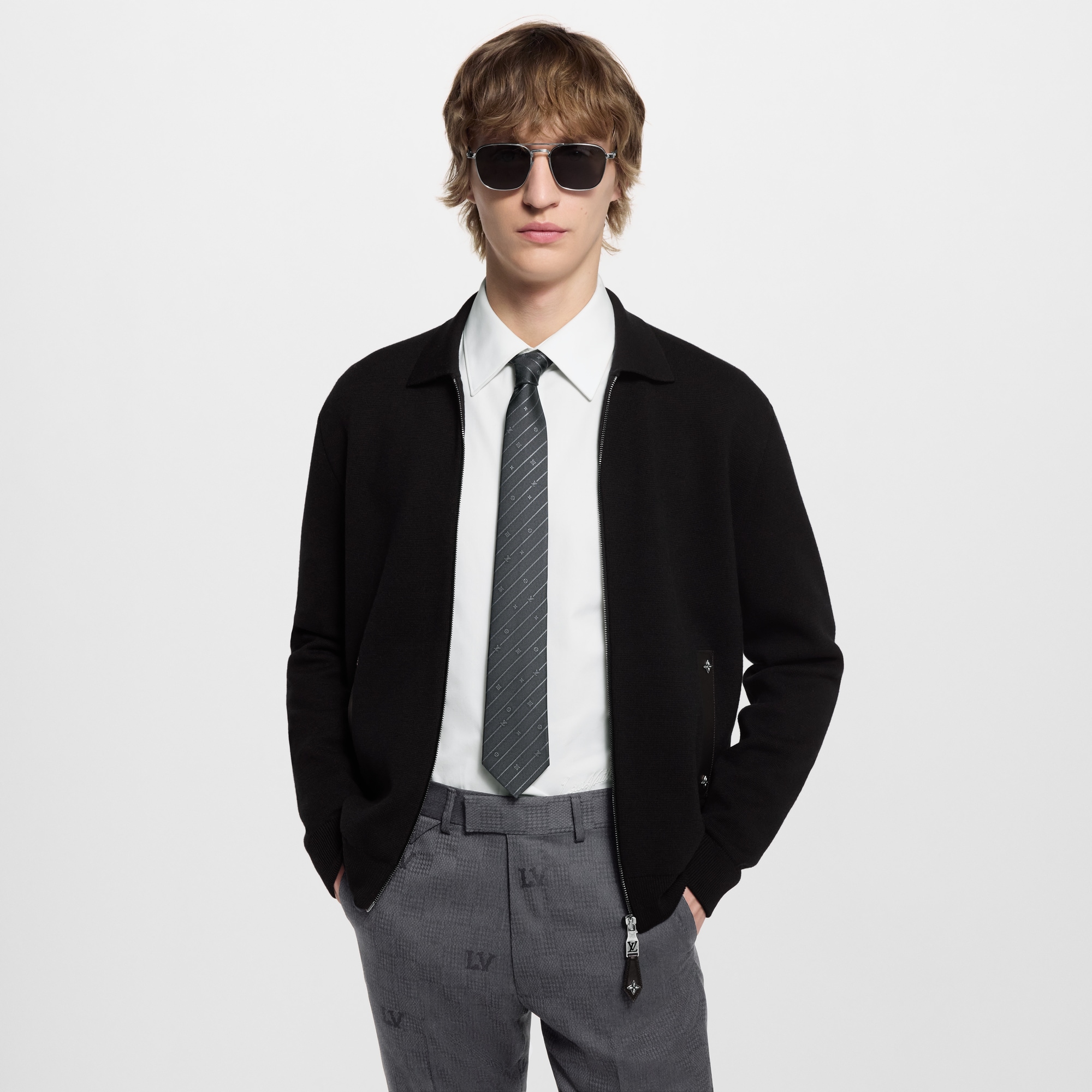 Monogram Pinstripes Krawatte S00 Herren Accessoires Krawatten und Einstecktücher  | LOUIS VUITTON (Zoom)