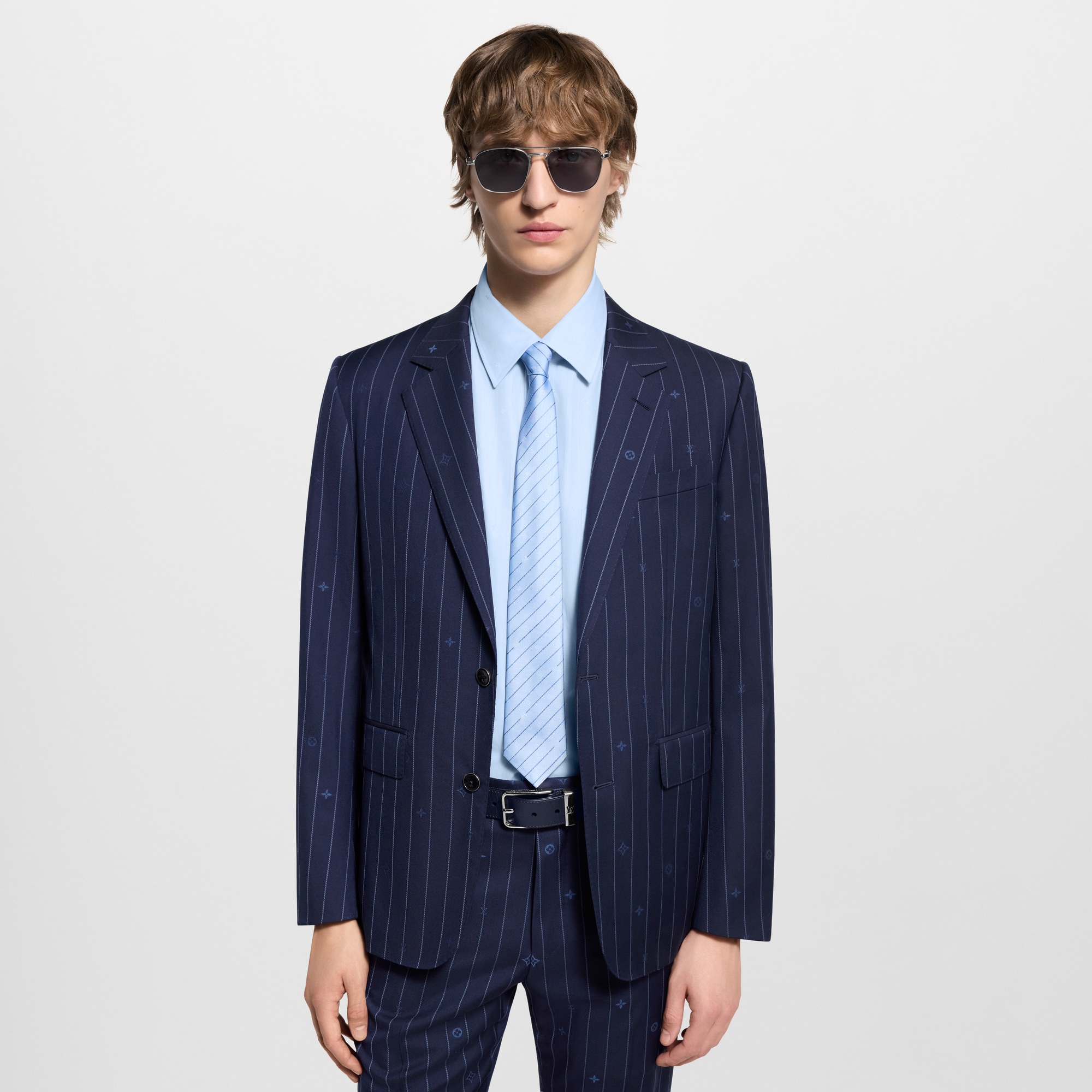 Monogram Pinstripes Krawatte S00 Herren Accessoires Krawatten und Einstecktücher  | LOUIS VUITTON (Zoom)