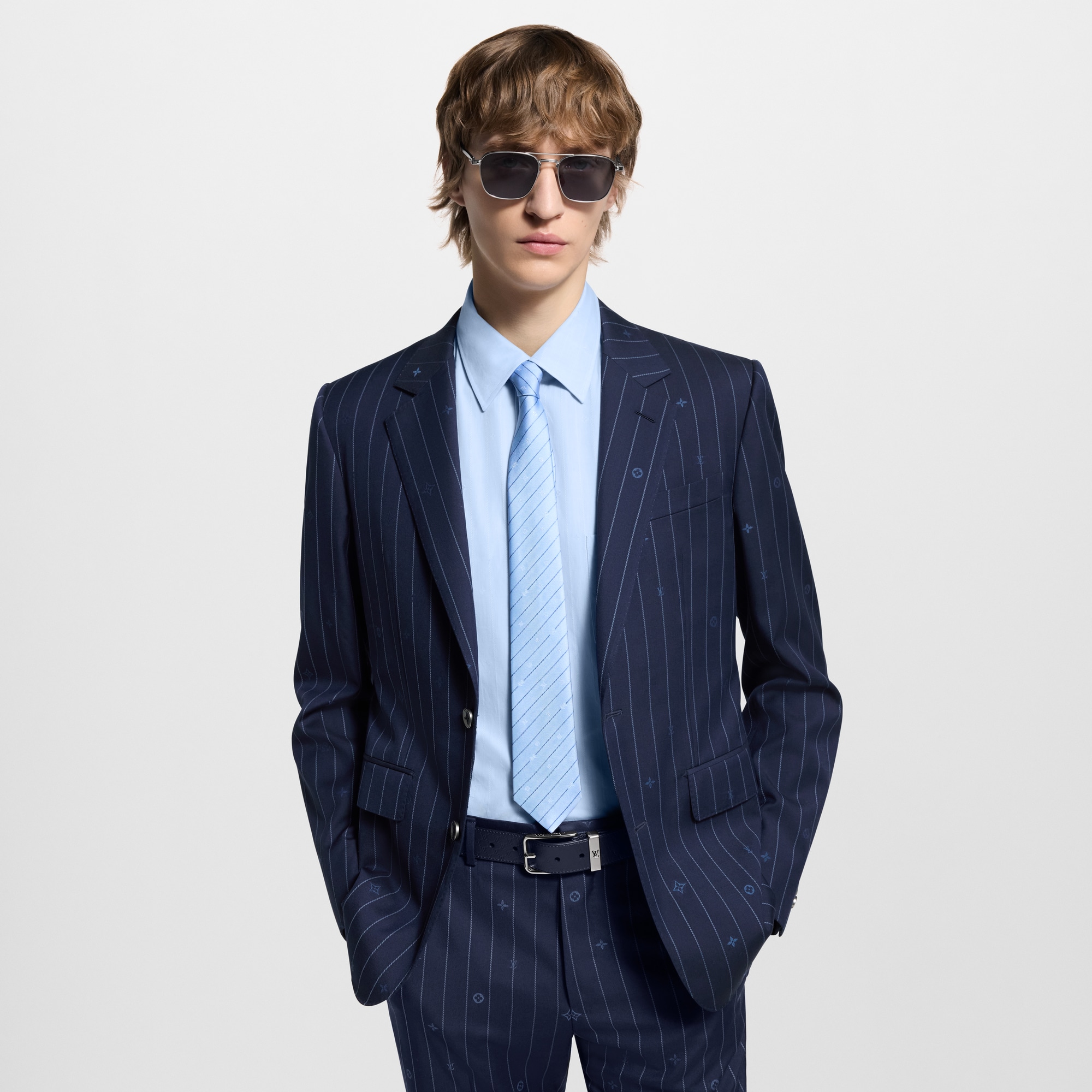 Monogram Pinstripes Krawatte S00 Herren Accessoires Krawatten und Einstecktücher  | LOUIS VUITTON (Zoom)
