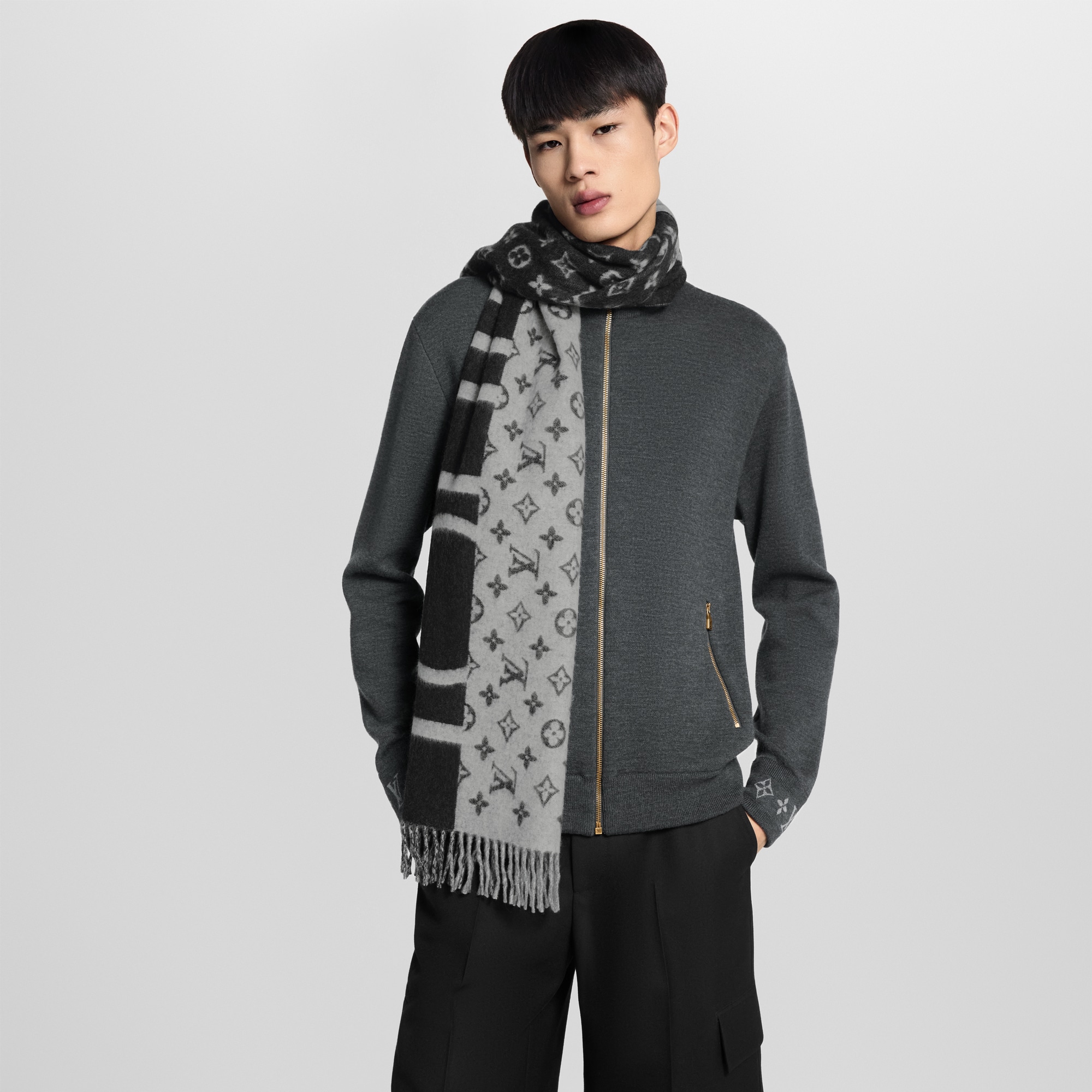 Monogram Split Schal S00 Herren Accessoires Schals | LOUIS VUITTON (Zoom)