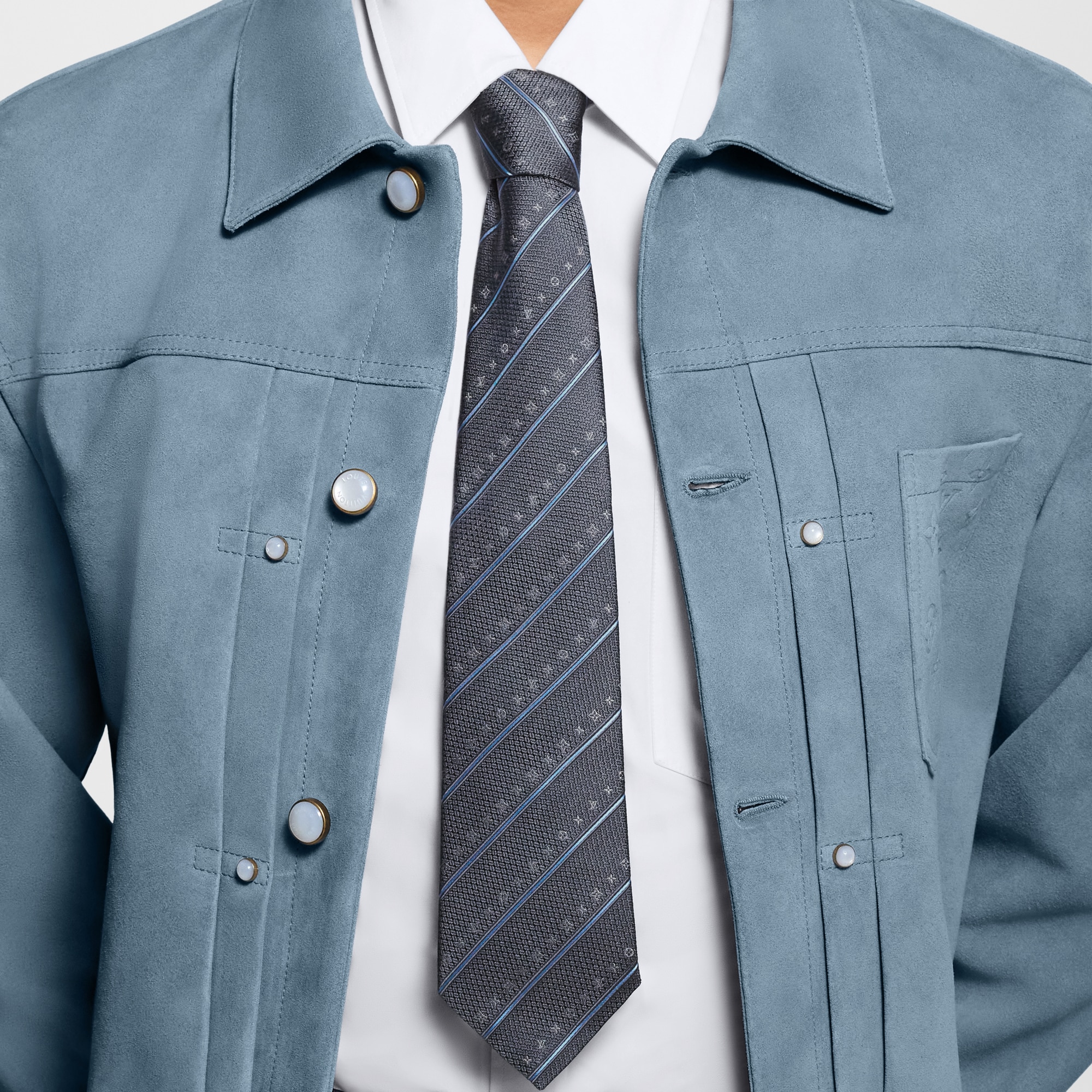 Monogram Stripes Krawatte S00 Herren Accessoires Krawatten und Einstecktücher  | LOUIS VUITTON (Zoom)