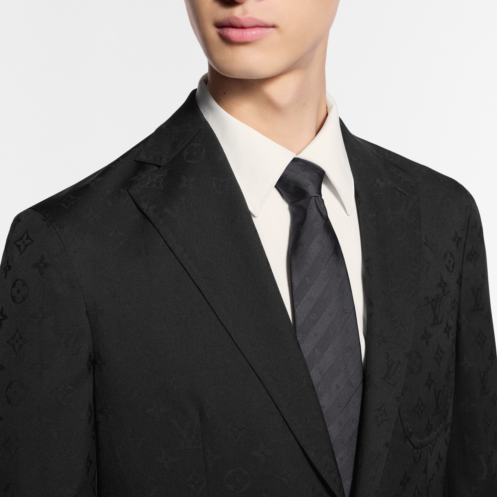 Monogram Stripy Krawatte S00 Herren Accessoires Krawatten und Einstecktücher  | LOUIS VUITTON (Zoom)