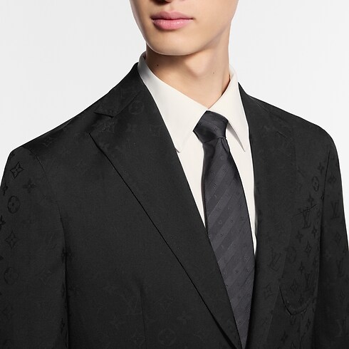 Monogram Stripy Krawatte S00 Herren Accessoires Krawatten und Einstecktücher | LOUIS VUITTON (Zoom)