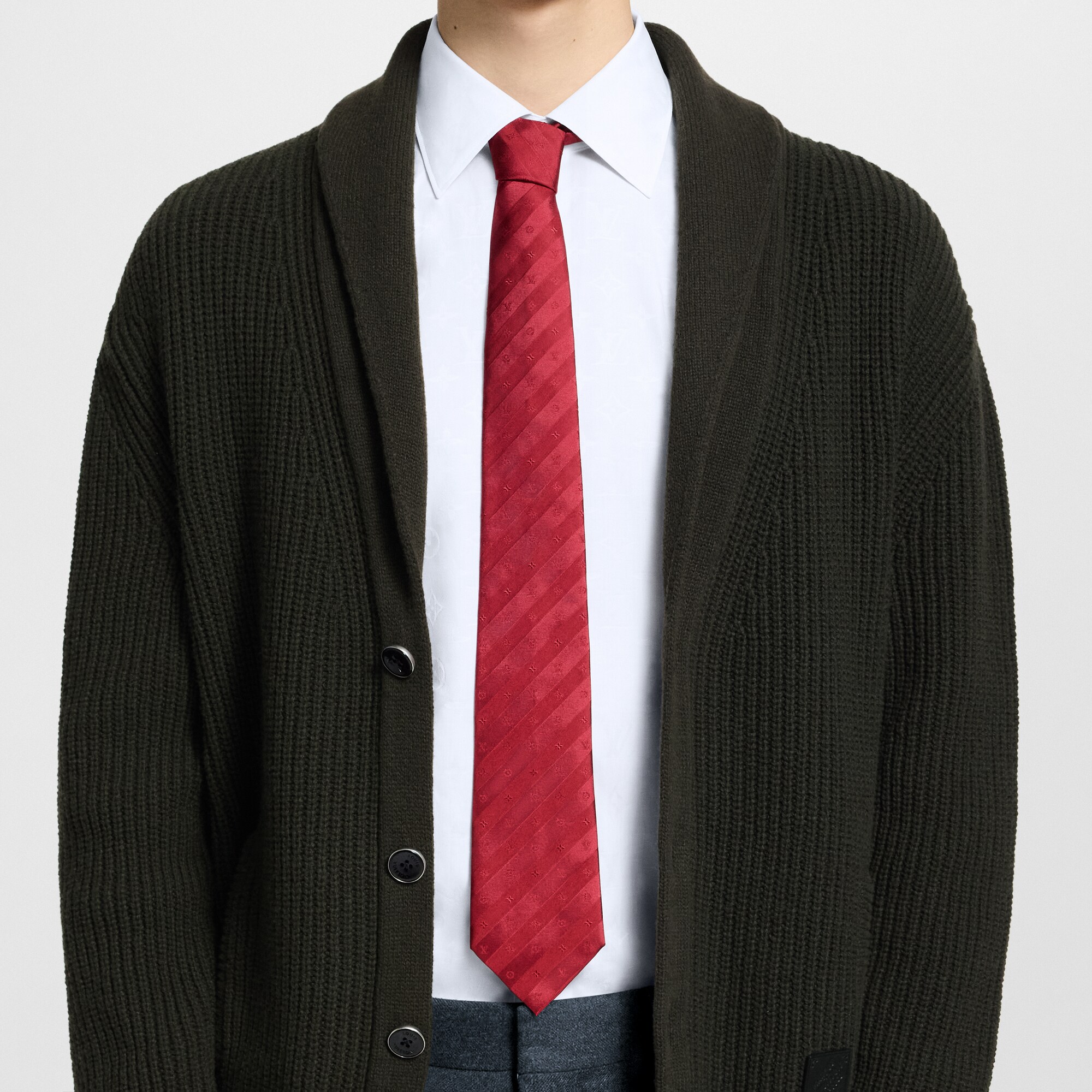 Monogram Stripy Krawatte S00 Herren Accessoires Krawatten und Einstecktücher  | LOUIS VUITTON (Zoom)
