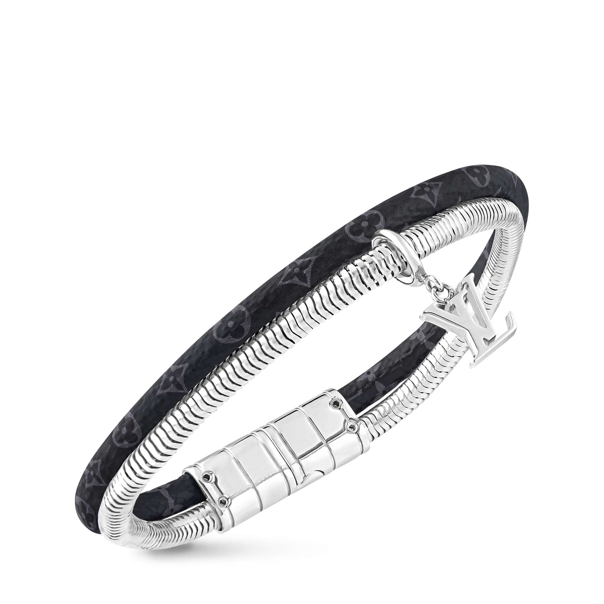 Monogram Swirl Armband Monogram Eclipse Canvas Herren Modeschmuck Armbänder | LOUIS VUITTON (Zoom)
