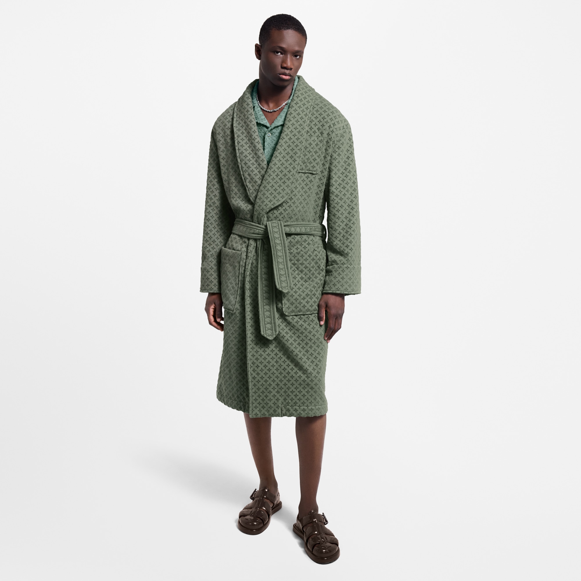 Morgenmantel aus French Terry  Herren Ready to Wear Vollständige Ready to Wear | LOUIS VUITTON (Zoom)