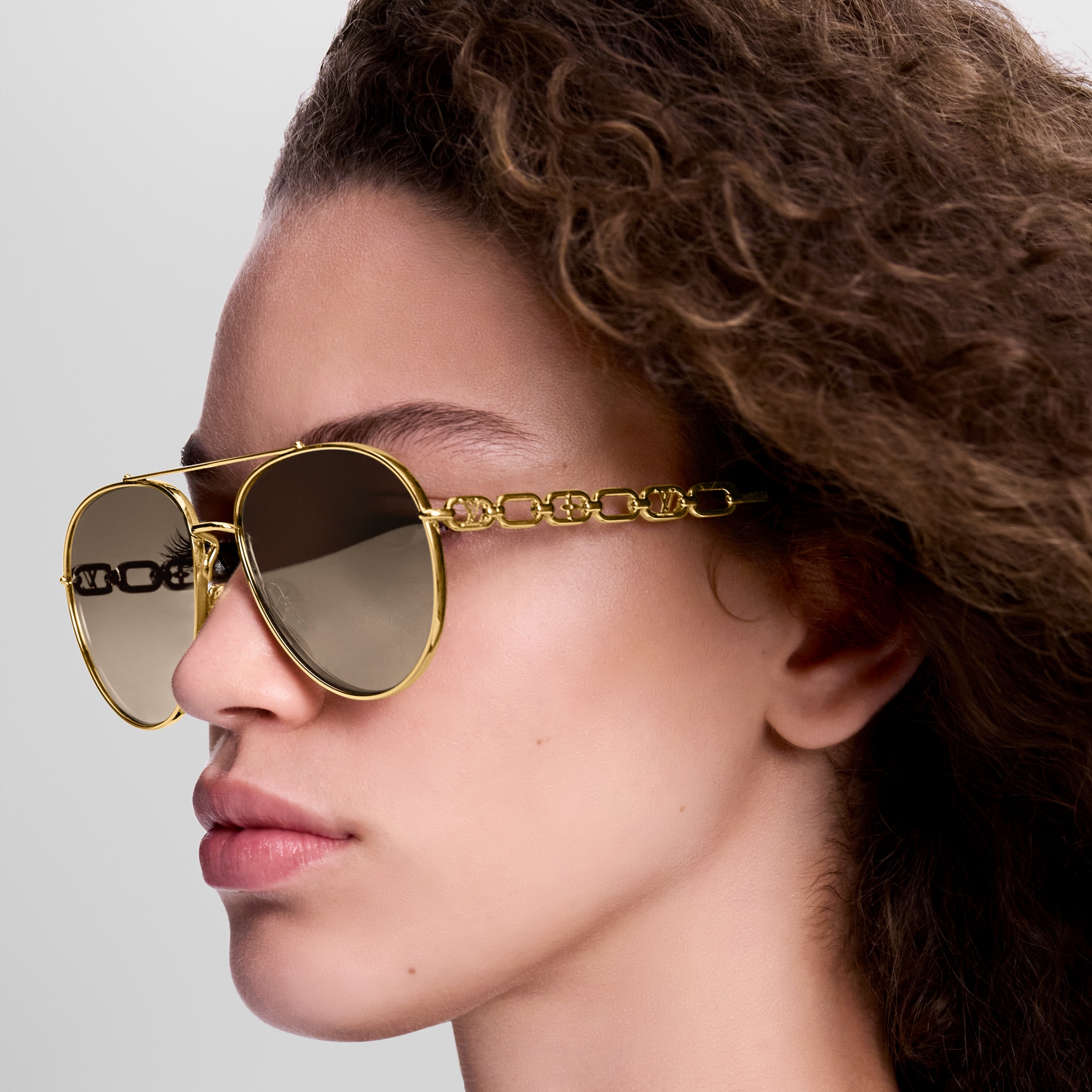 My LV Chain Pilot Sunglasses S00 Damen Accessoires Sonnenbrillen | LOUIS VUITTON (Zoom)