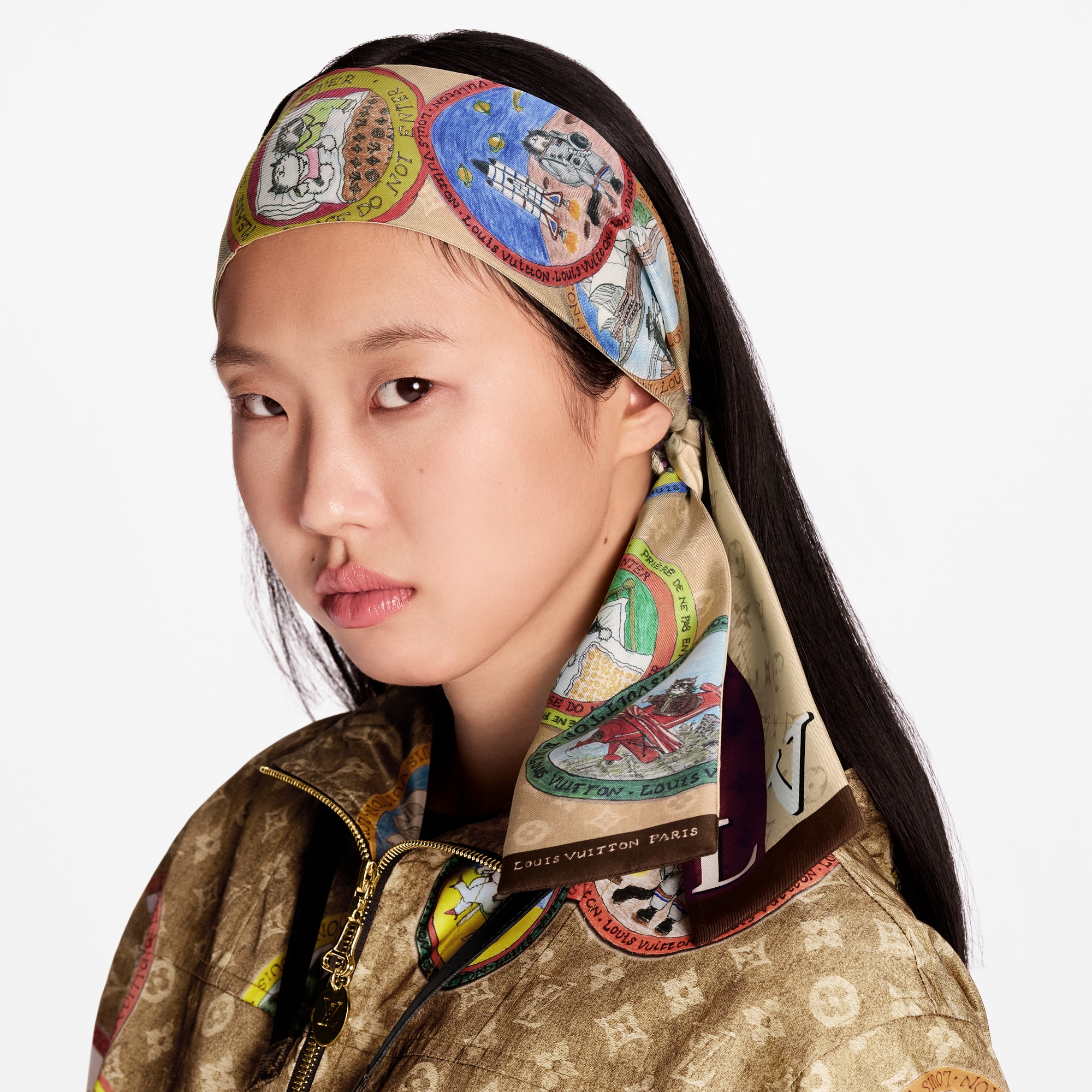 My LV Trunk Bandeau S00 Damen Accessoires Seidentücher und Bandeaus | LOUIS VUITTON (Zoom)