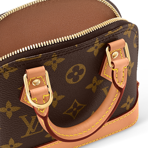Nano Alma Monogram Canvas Damen Geldbörsen und Kleinlederwaren Tragbare Geldbörsen und Mikro-Taschen | LOUIS VUITTON (Zoom)