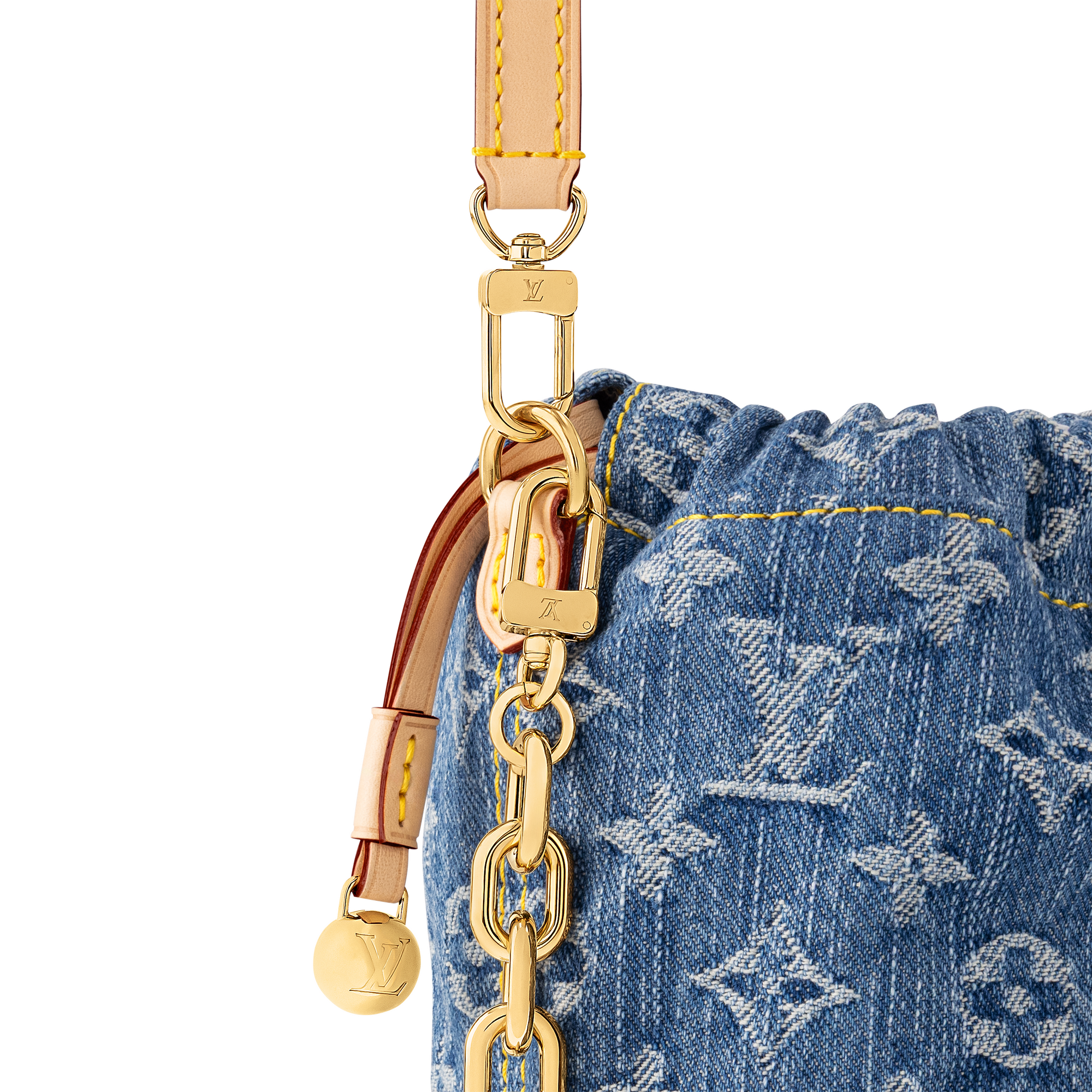 Nano Noé Monogram Denim Damen Geldbörsen und Kleinlederwaren Tragbare Geldbörsen und Mikro-Taschen | LOUIS VUITTON (Zoom)