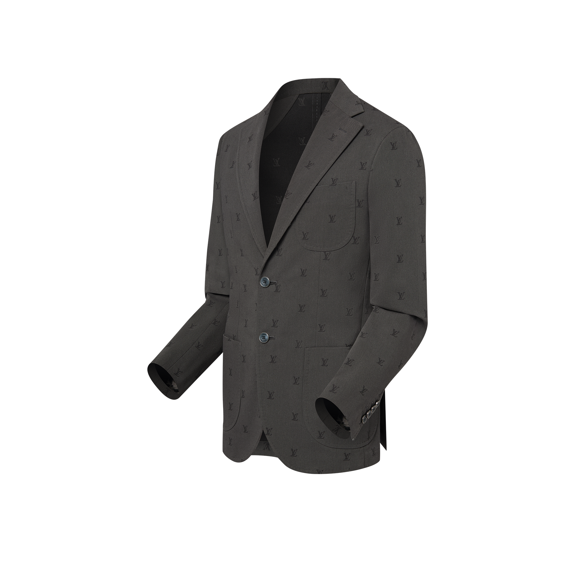 Napolitana Jackett aus Baumwoll-Jacquard mit LV Blason-Motiv  Herren Ready to Wear Sakkos und Jacketts | LOUIS VUITTON (Zoom)