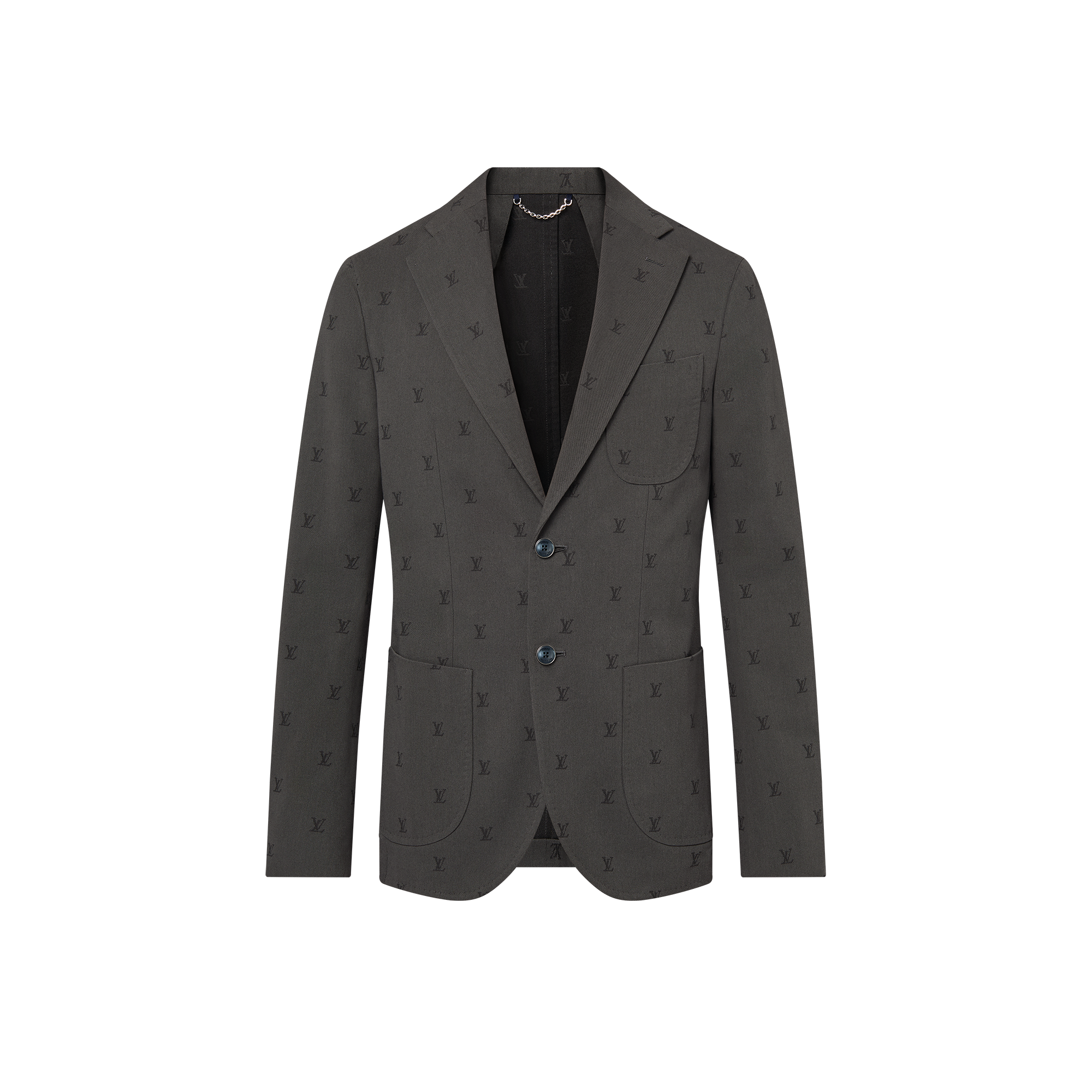 Napolitana Jackett aus Baumwoll-Jacquard mit LV Blason-Motiv  Herren Ready to Wear Sakkos und Jacketts | LOUIS VUITTON (Zoom)