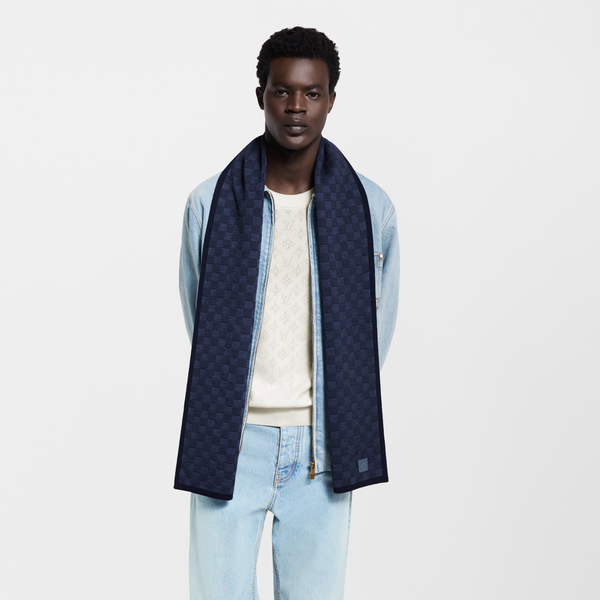 Néo Petit Damier Schal S00 Herren Accessoires Neuheiten | LOUIS VUITTON (Zoom)