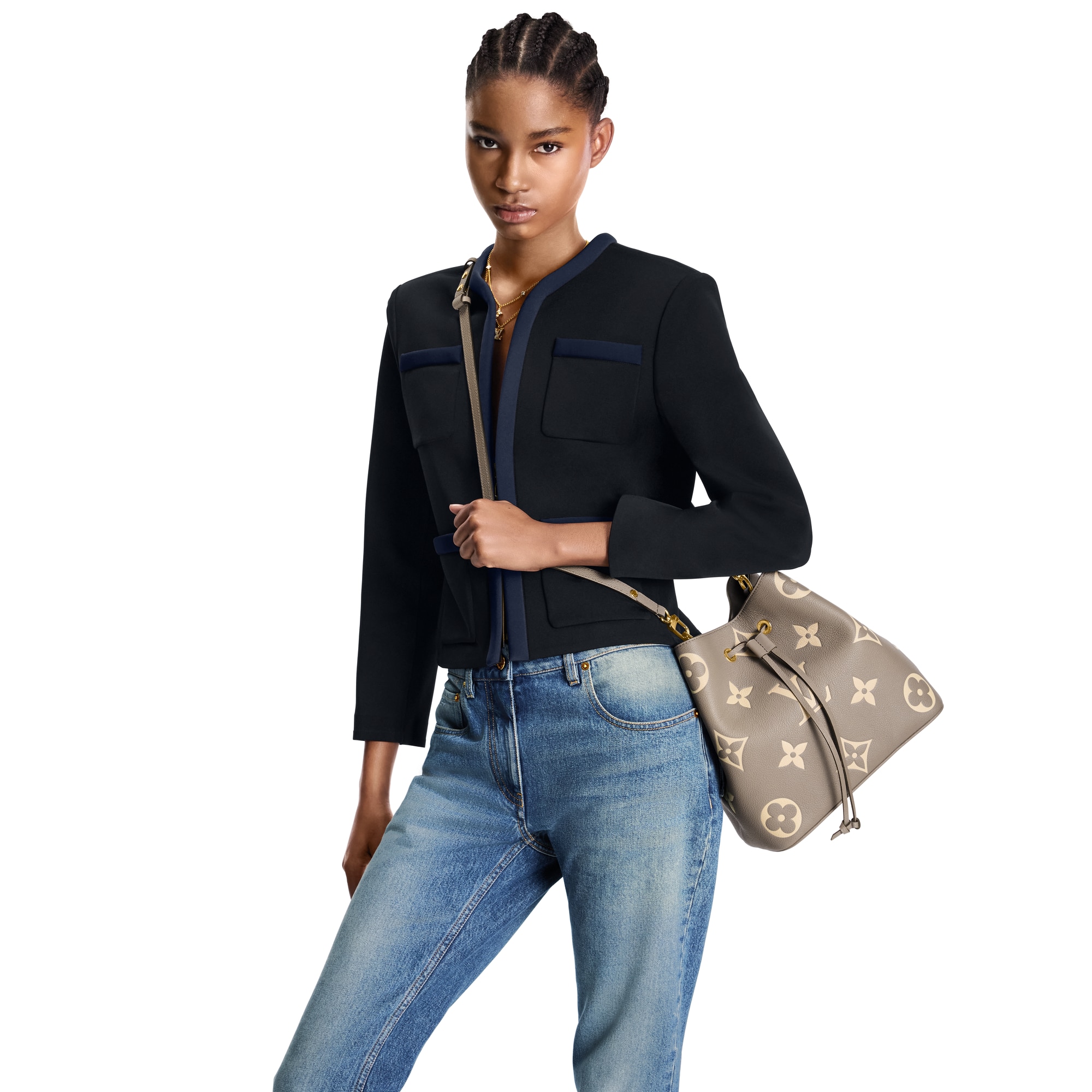 NéoNoé MM Monogram Empreinte Bicolor Leder Damen Handtaschen Alle Handtaschen | LOUIS VUITTON (Zoom)