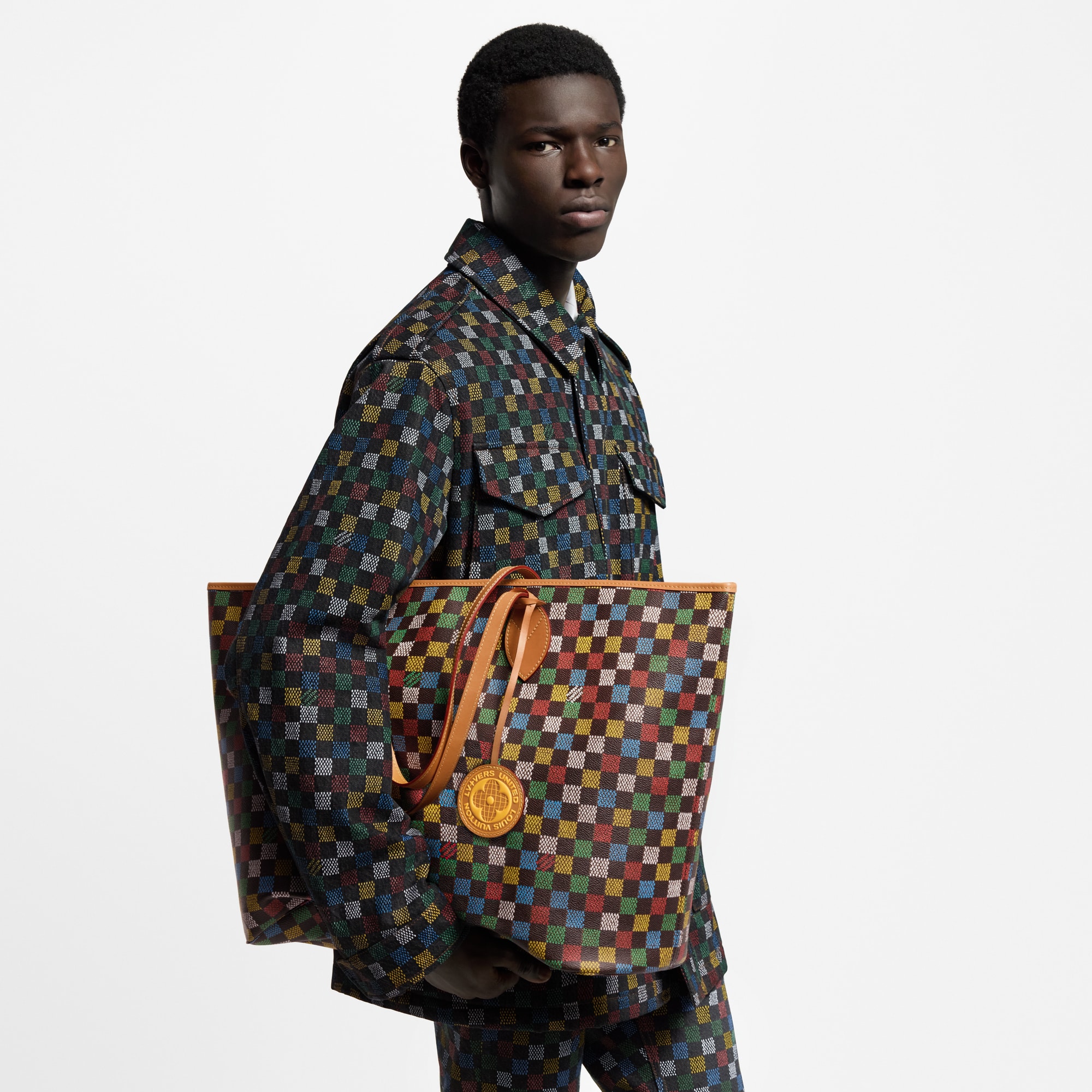 Nevereverfull Damier Ebene Canvas Herren Reisegepäck Reisetaschen und Duffle Bags | LOUIS VUITTON (Zoom)