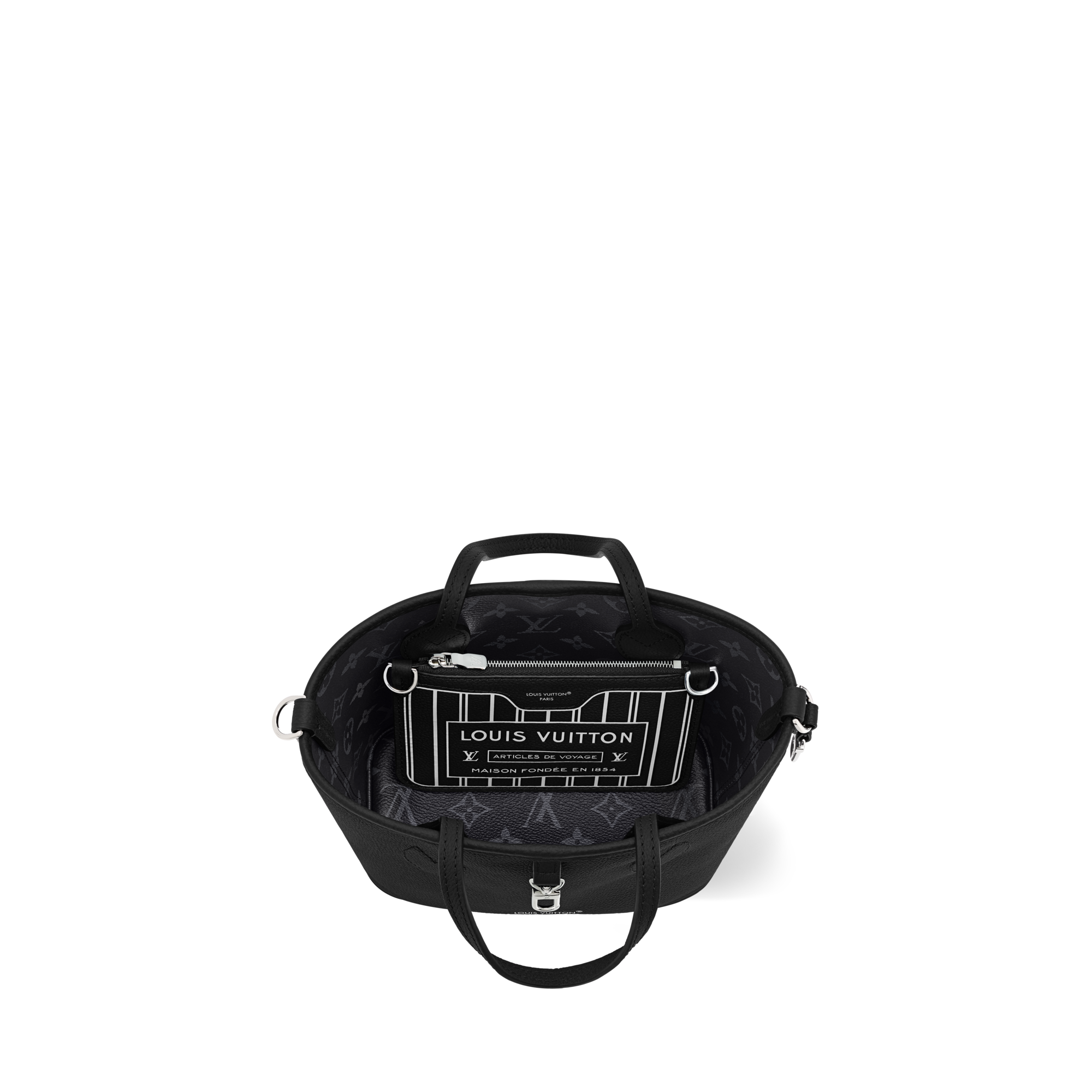 Neverfull Inside Out BB mit Schulterriemen Monogram Eclipse Taschen und Kleinlederwaren Damen Handtaschen LV Ikonen | LOUIS VUITTON (Zoom)