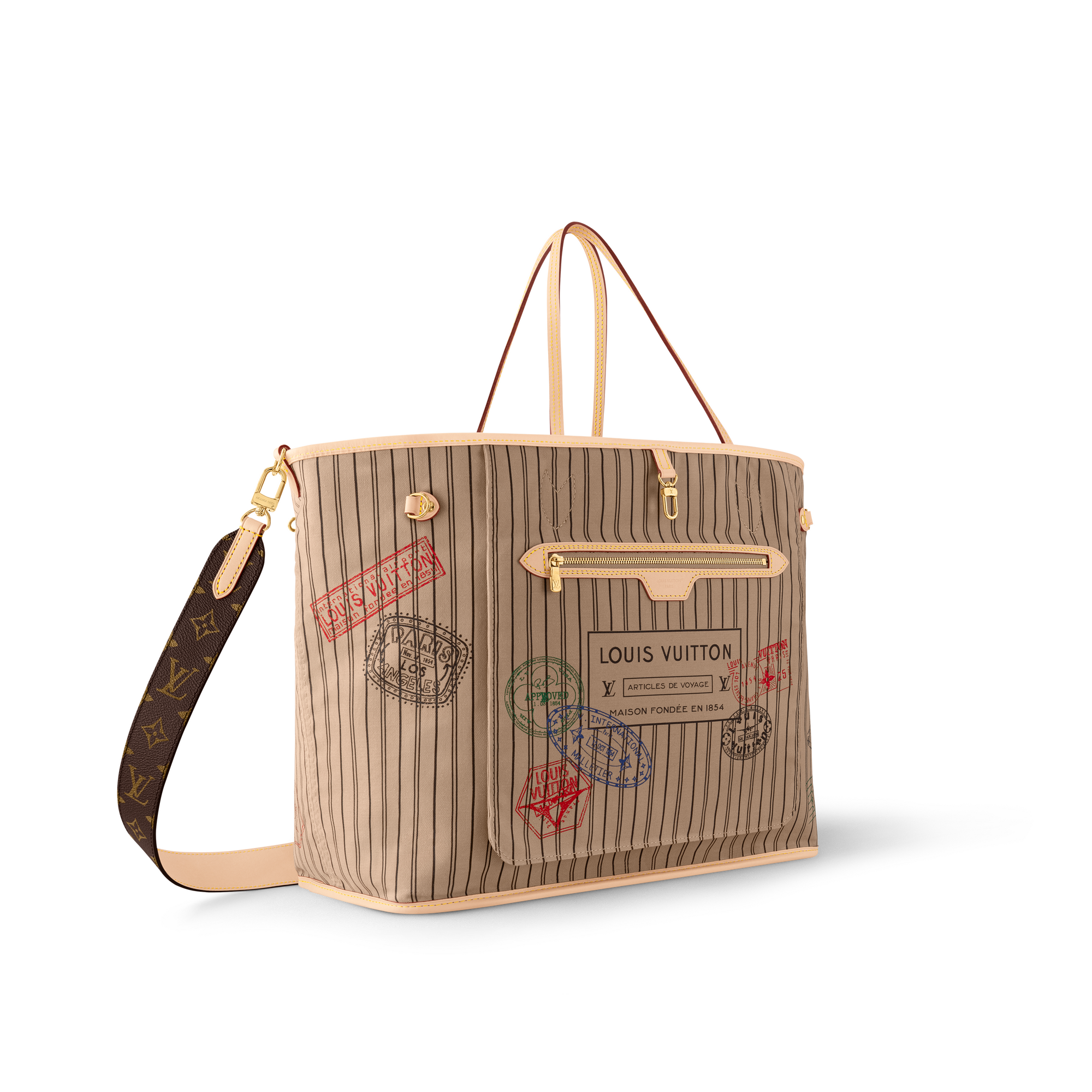 Neverfull Inside Out GM mit Schulterriemen Monogram Canvas Taschen und Kleinlederwaren Damen Handtaschen LV Ikonen | LOUIS VUITTON (Zoom)