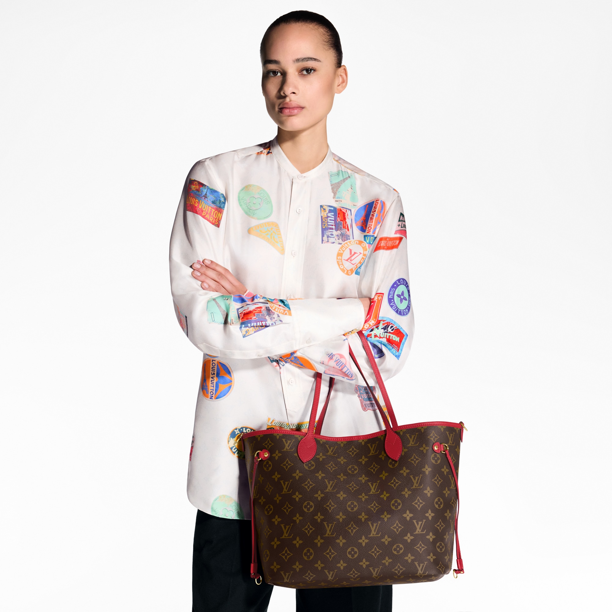 Neverfull Inside Out MM mit Schulterriemen Monogram Canvas Taschen und Kleinlederwaren Damen Handtaschen LV Ikonen | LOUIS VUITTON (Zoom)