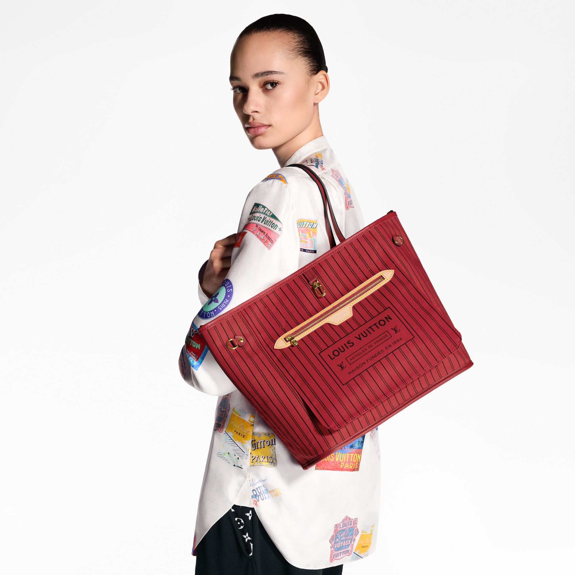 Neverfull Inside Out MM mit Schulterriemen Monogram Canvas Taschen und Kleinlederwaren Damen Handtaschen LV Ikonen | LOUIS VUITTON (Zoom)