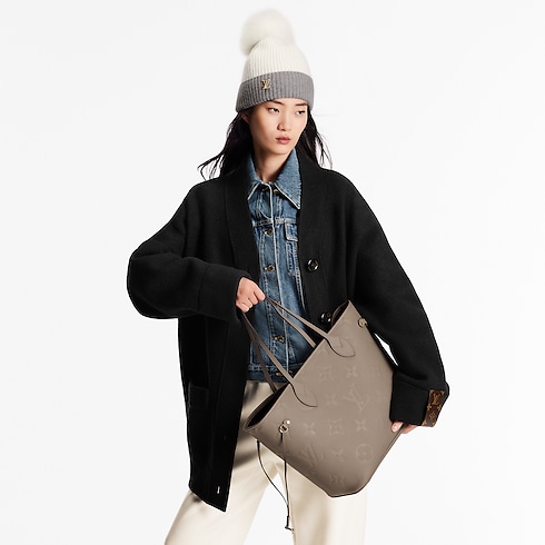 Neverfull MM Monogram Empreinte Leder Damen Handtaschen Alle Handtaschen | LOUIS VUITTON (Zoom)