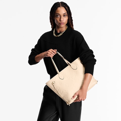 Neverfull MM Monogram Empreinte Leder Damen Handtaschen Alle Handtaschen | LOUIS VUITTON (Zoom)