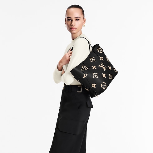 Neverfull MM Monogram Empreinte Leder Damen Handtaschen Alle Handtaschen | LOUIS VUITTON (Zoom)