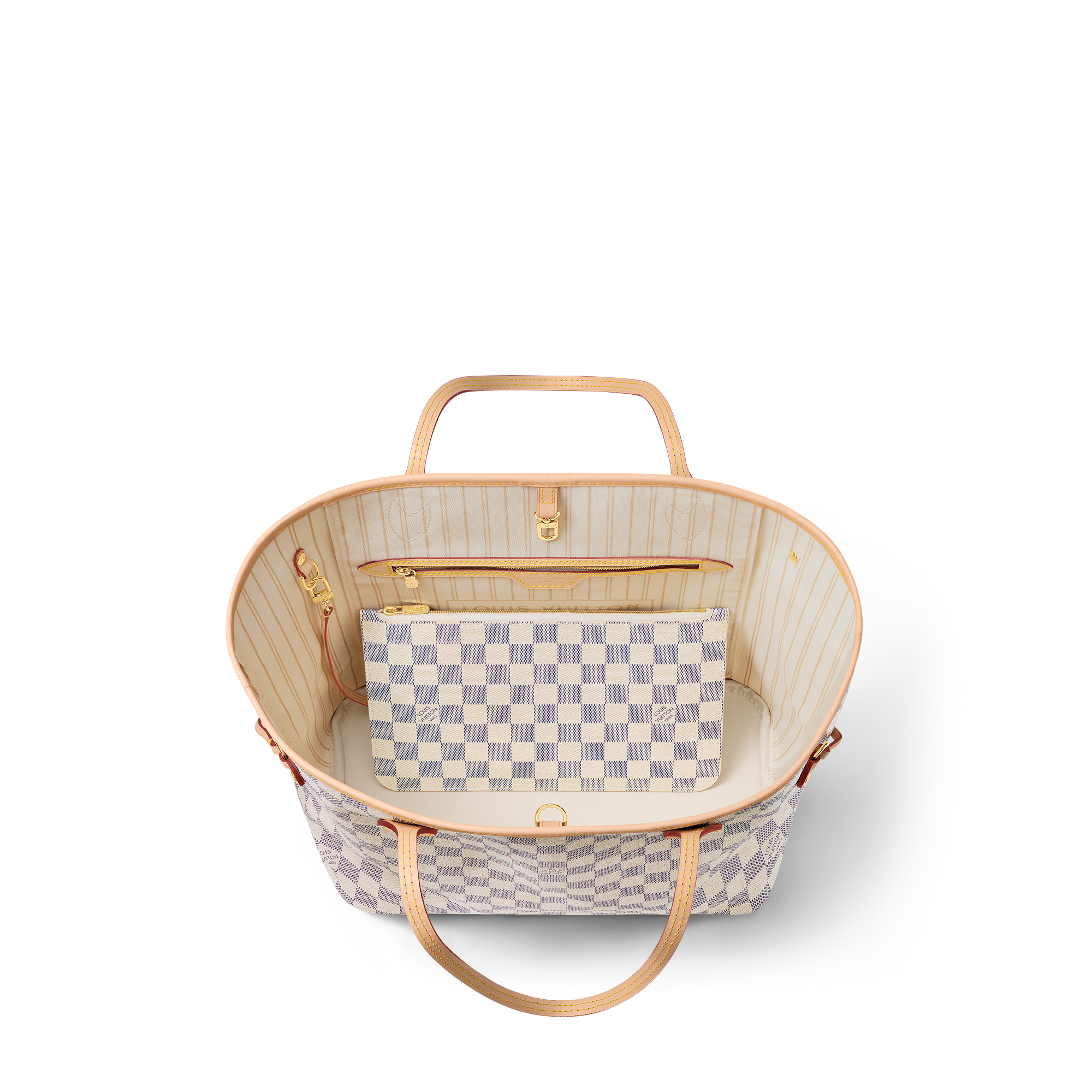 Neverfull MM Damier Azur Canvas Damen Handtaschen Alle Handtaschen | LOUIS VUITTON (Zoom)