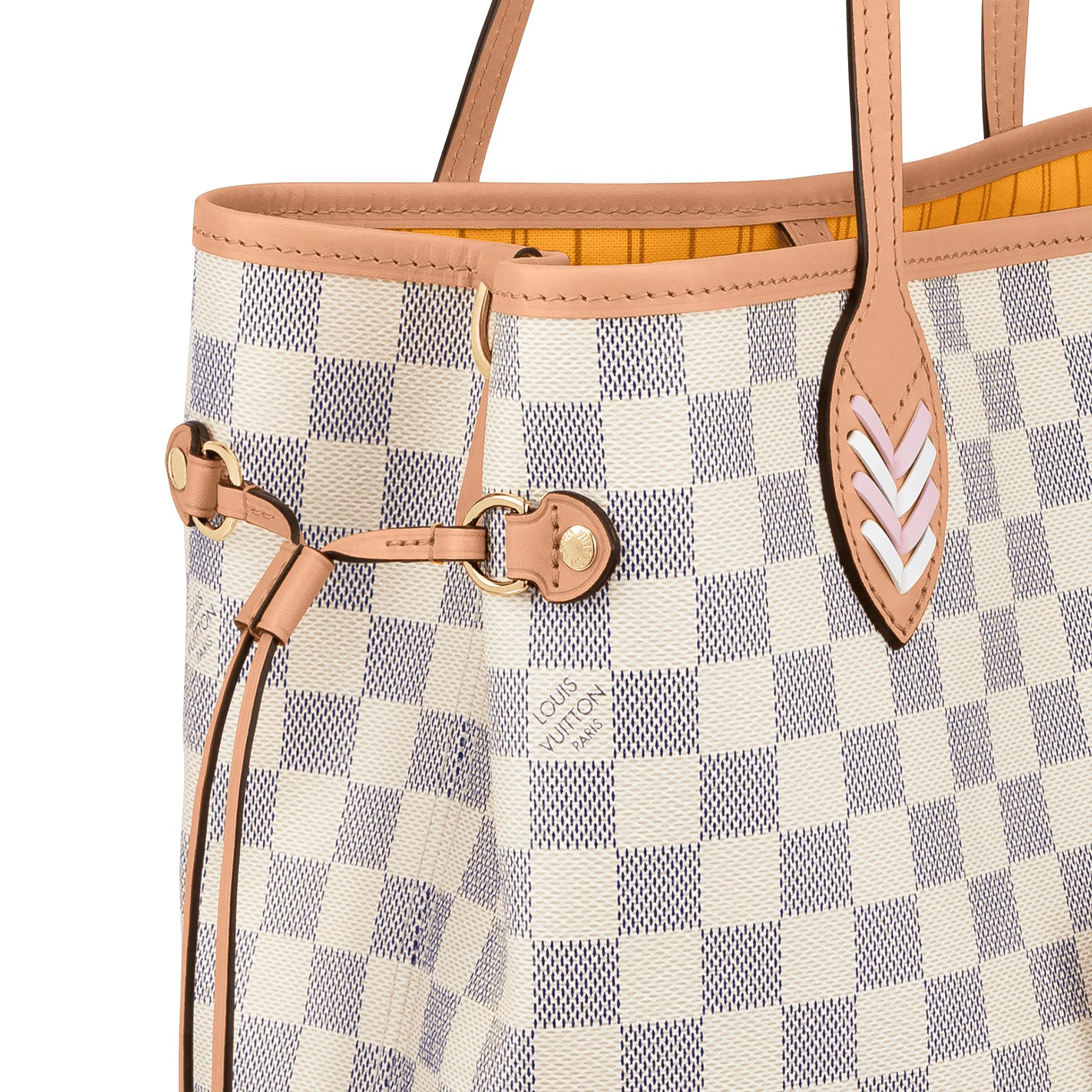 louis vuitton mm neverfull damier azur