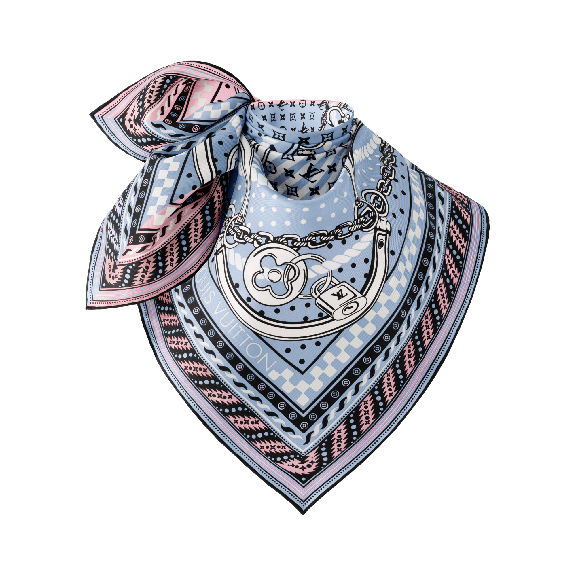 Ocean Bandana Carré 90 S00 Damen Accessoires Seidentücher und Bandeaus | LOUIS VUITTON (Zoom)