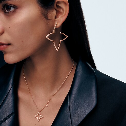 Ombre Blossom Anhänger mit Halskette, Roségold und Diamanten Schmuck Kategorien Halsketten und Anhänger | LOUIS VUITTON (Zoom)