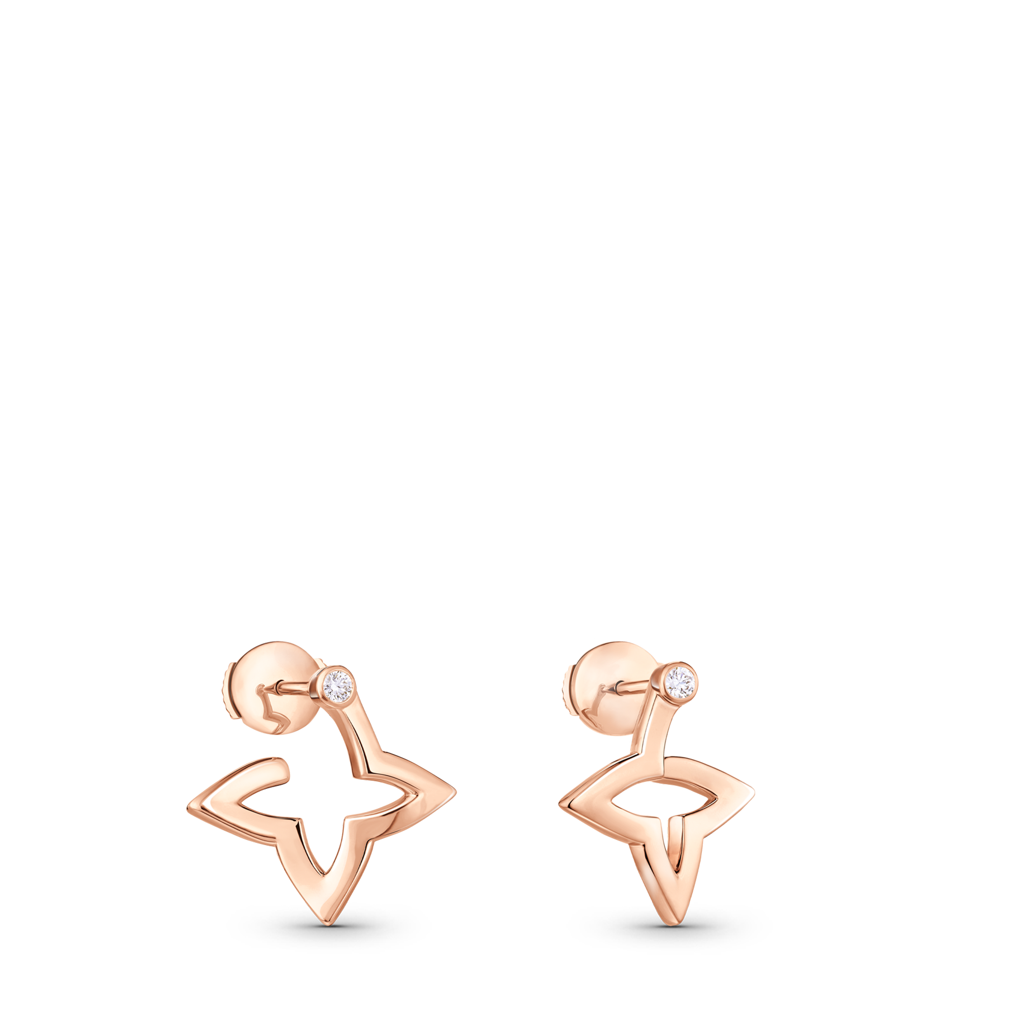 Ombre Blossom Mini-Creolen, Roségold und Diamanten  Schmuck Kategorien Ohrringe | LOUIS VUITTON (Zoom)