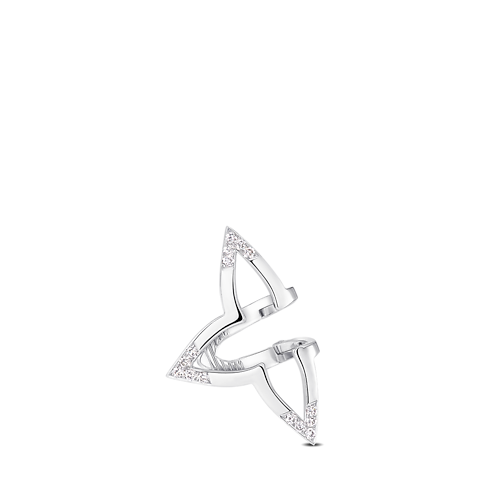 Ombre Blossom Overlap Creole, Roségold und Diamanten - Einzelstück Schmuck Kategorien Ohrringe | LOUIS VUITTON