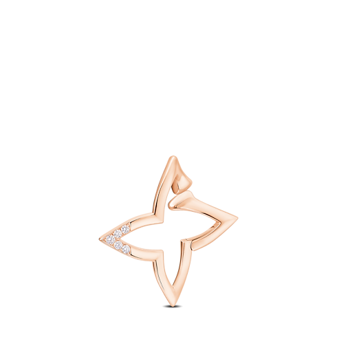 Ombre Blossom Overlap Creole, Roségold und Diamanten - Einzelstück Schmuck Kategorien Ohrringe | LOUIS VUITTON (Zoom)