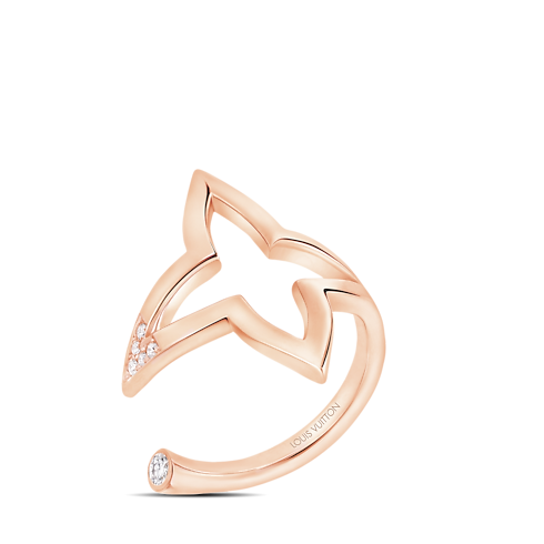 Ombre Blossom Ring mit offenem Design, Roségold und Diamanten Schmuck Kategorien Ringe | LOUIS VUITTON (Zoom)