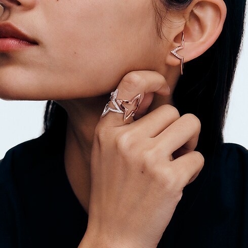 Ombre Blossom Ring mit offenem Design, Weißgold und Diamanten Schmuck Kategorien Ringe | LOUIS VUITTON (Zoom)