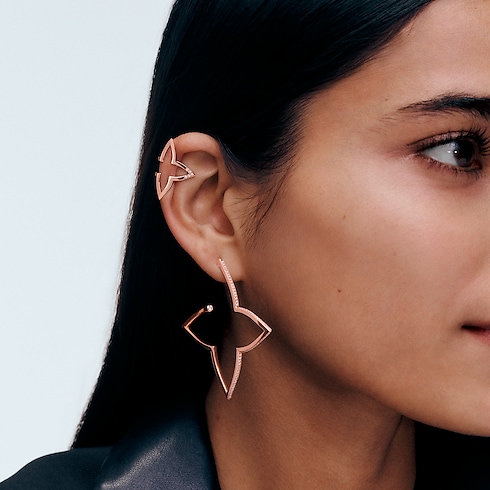 Ombre Blossom XL-Creolen, Roségold und Diamanten Schmuck Kategorien Ohrringe | LOUIS VUITTON (Zoom)