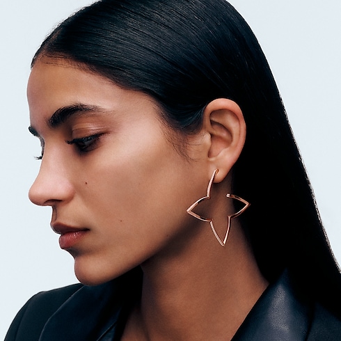 Ombre Blossom XL-Creolen, Roségold und Diamanten Schmuck Kategorien Ohrringe | LOUIS VUITTON (Zoom)