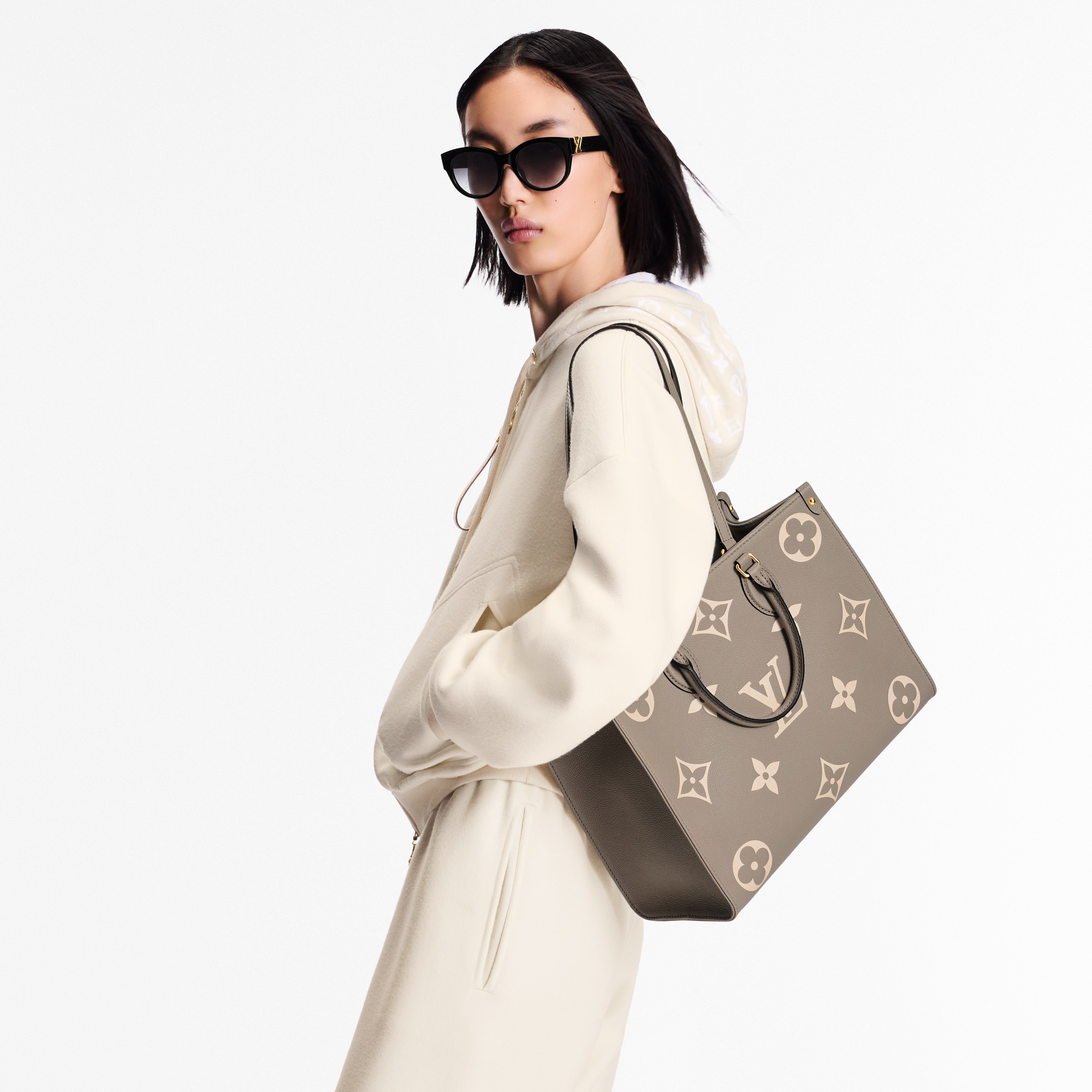 Onthego MM Monogram Empreinte Bicolor Leder Damen Handtaschen All Collections | LOUIS VUITTON (Zoom)