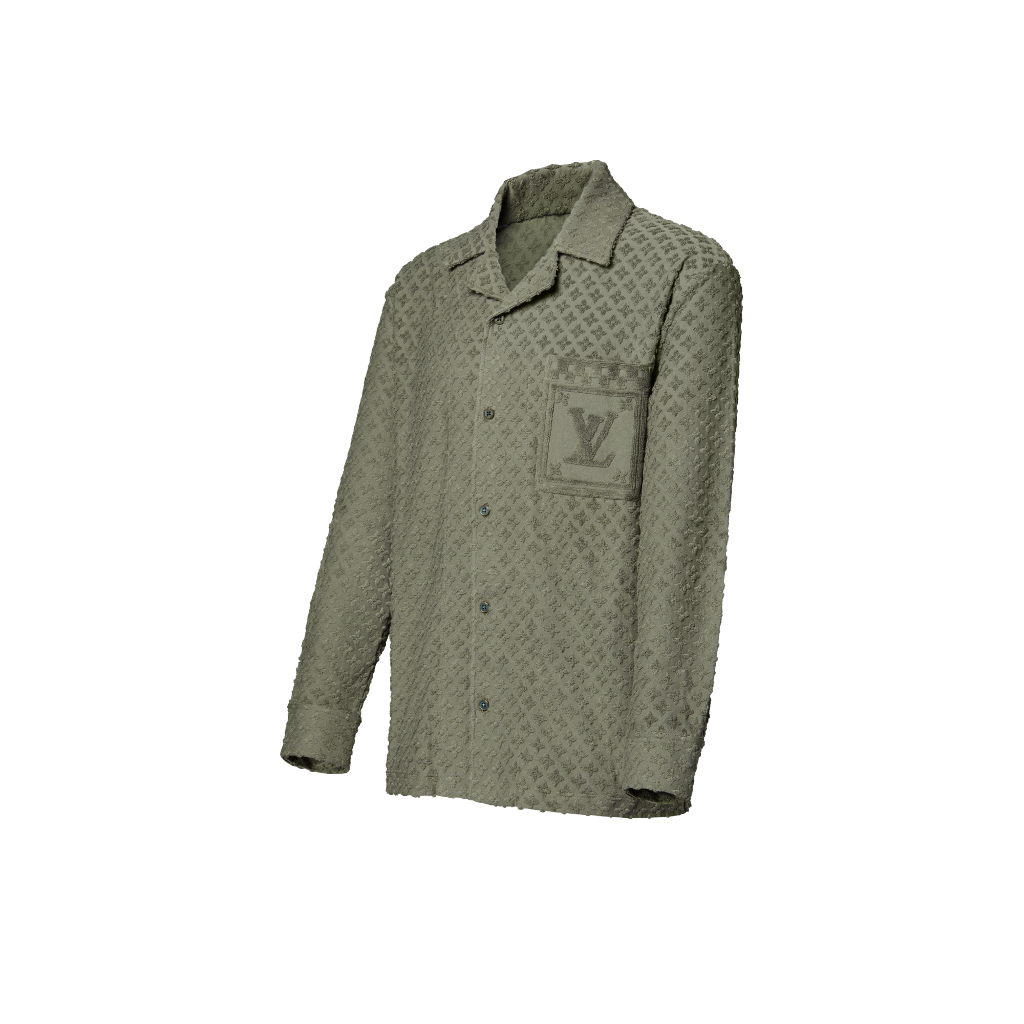 Overshirt aus Jacquard und French Terry  Herren Ready to Wear Hemden | LOUIS VUITTON (Zoom)
