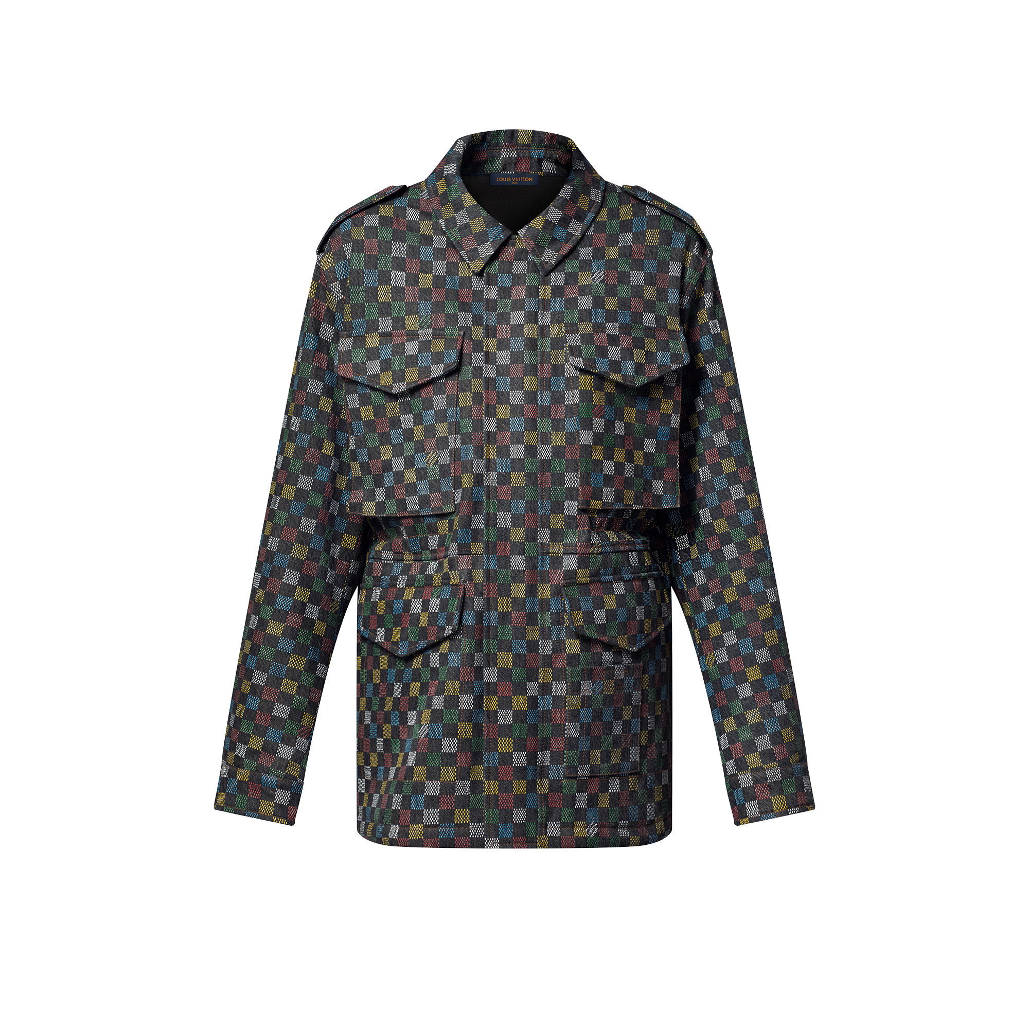 Parka aus Denim mit Damier-Motiv  Herren Ready to Wear Jacken und Mäntel | LOUIS VUITTON (Zoom)