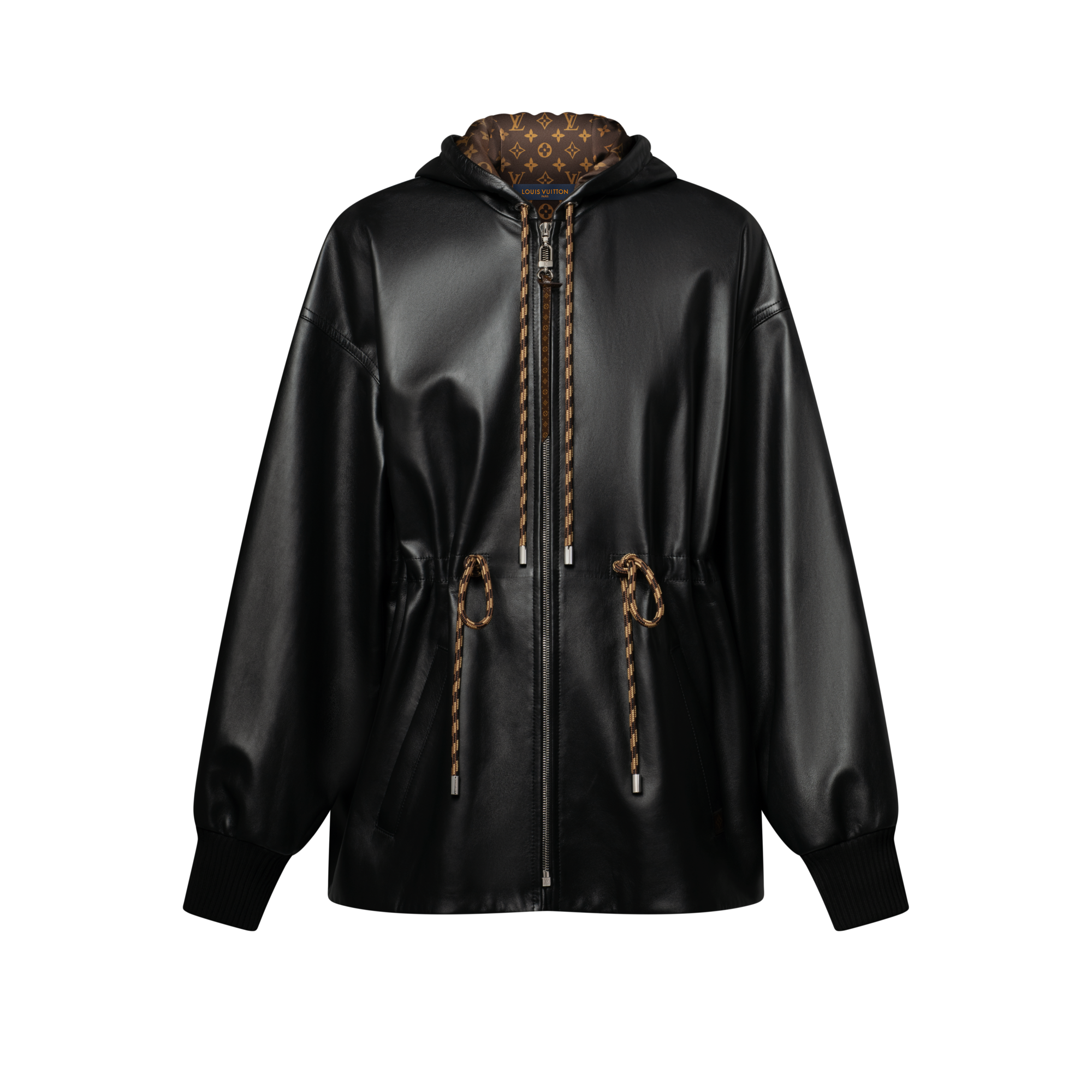 Parka aus Leder mit Schößchen  Damen Ready to Wear Mäntel und Jacken | LOUIS VUITTON (Zoom)