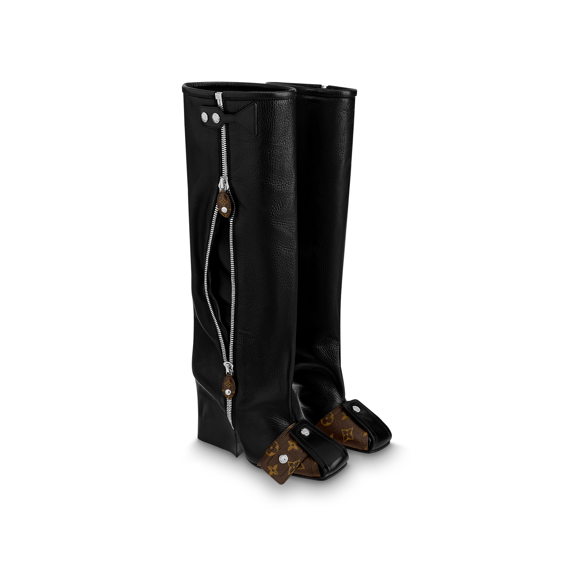 Patti Halbstiefel mit Keilabsatz  Damen Schuhe Stiefel und Ankle Boots | LOUIS VUITTON (Zoom)