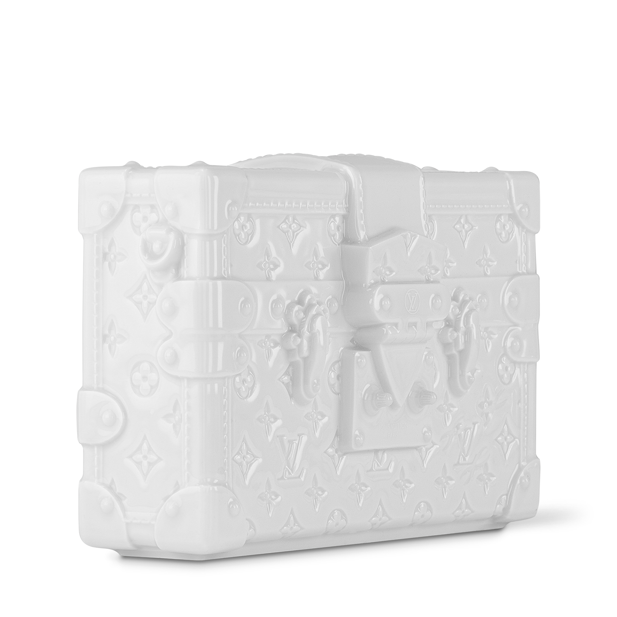Petite Malle Vase aus Porzellan Monogram Canvas Trunks, Reisen und Wohnen Highlights Art de Vivre Kampagne | LOUIS VUITTON (Zoom)