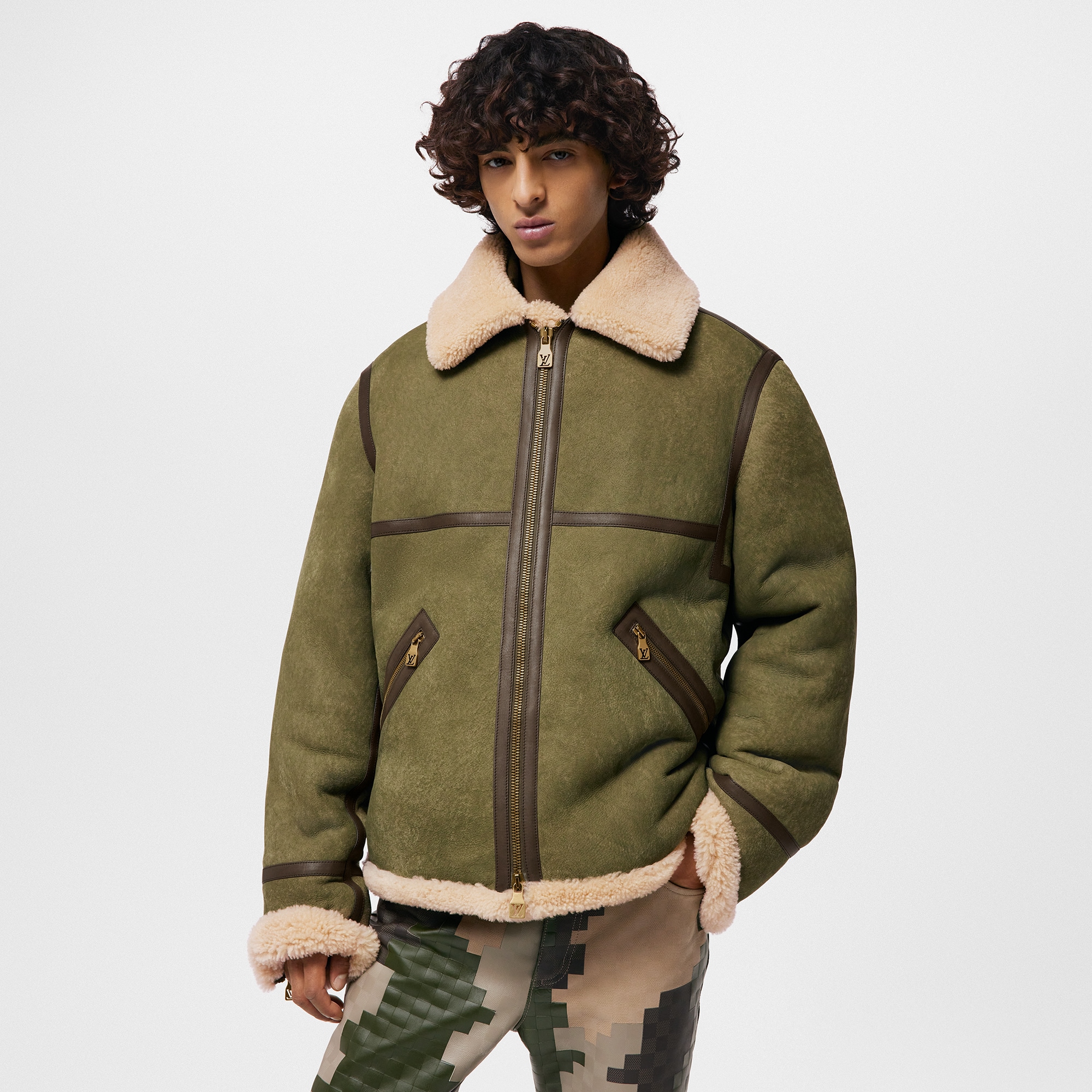 Pilotenjacke mit Lammfell  Herren Ready to Wear Jacken und Mäntel | LOUIS VUITTON (Zoom)