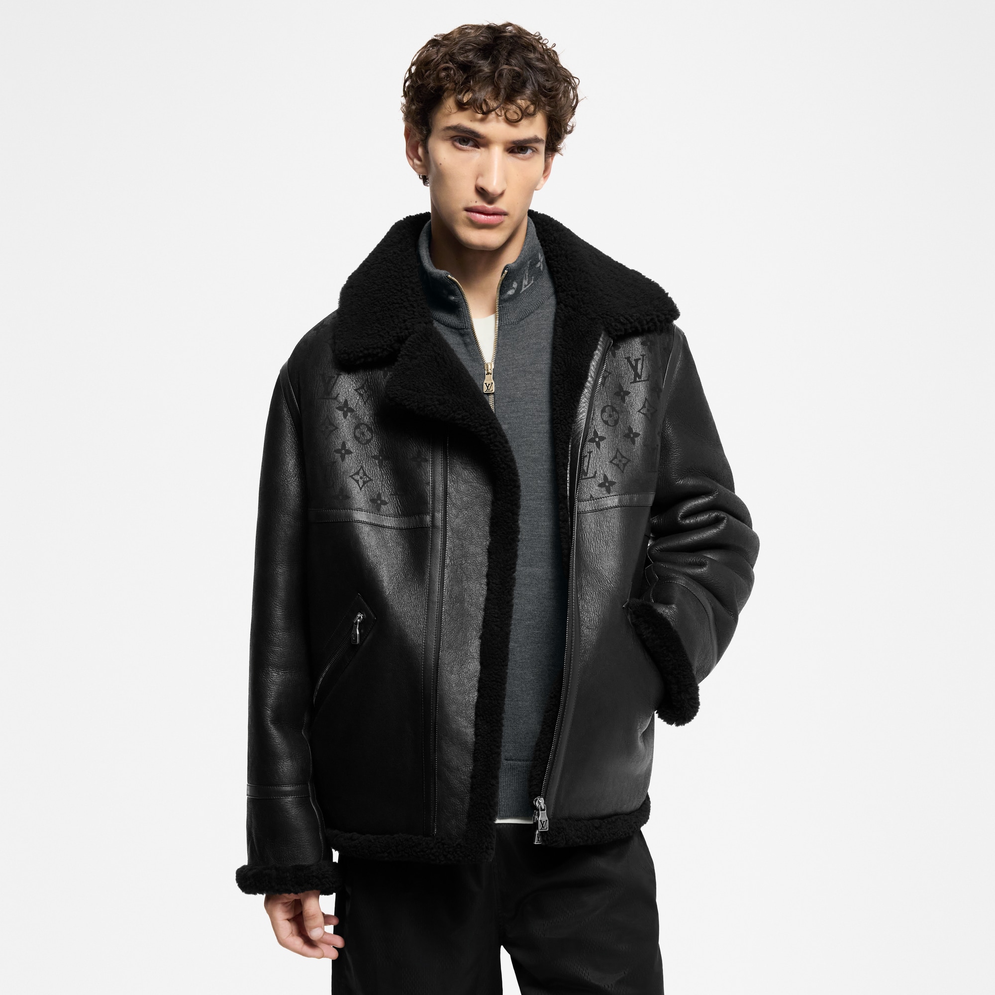 Pilotenjacke mit Lammfell  Herren Ready to Wear Jacken und Mäntel | LOUIS VUITTON (Zoom)