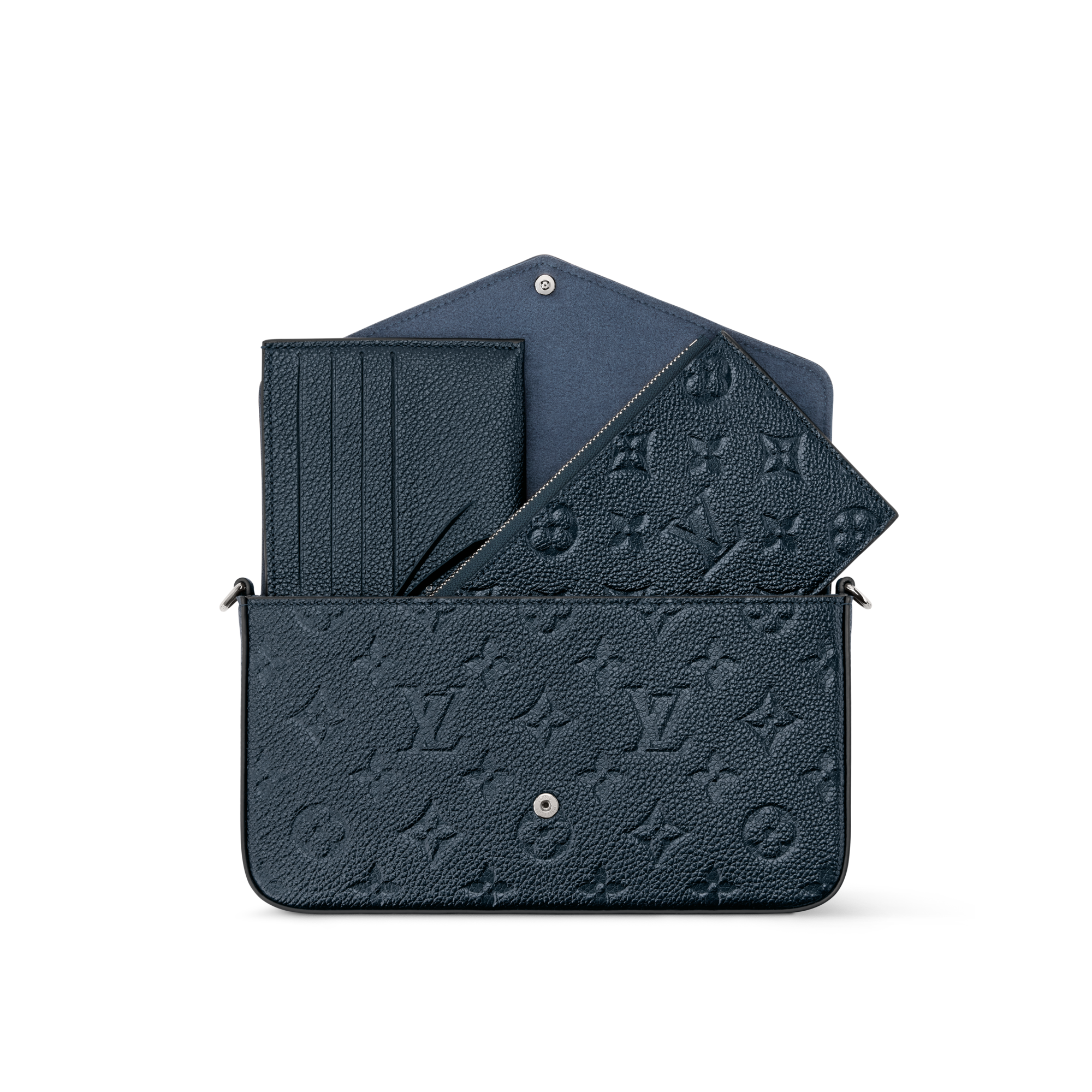 Pochette Félicie Monogram Empreinte Leder Damen Geldbörsen und Kleinlederwaren Tragbare Geldbörsen und Mikro-Taschen | LOUIS VUITTON (Zoom)