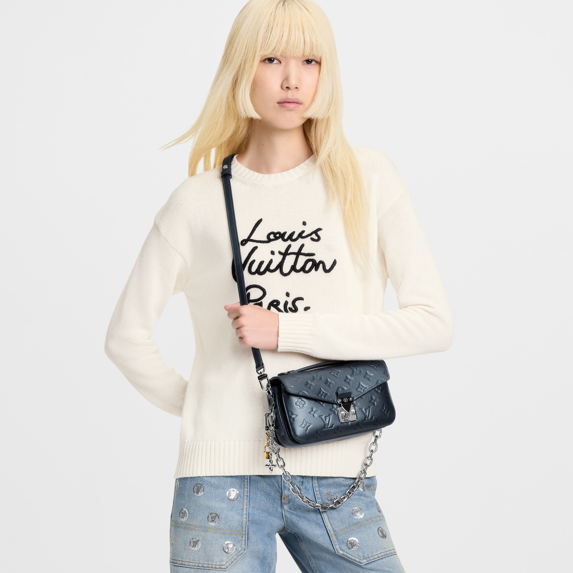 Pochette Metis East West Monogram Empreinte Leder Damen Handtaschen Alle Handtaschen | LOUIS VUITTON (Zoom)