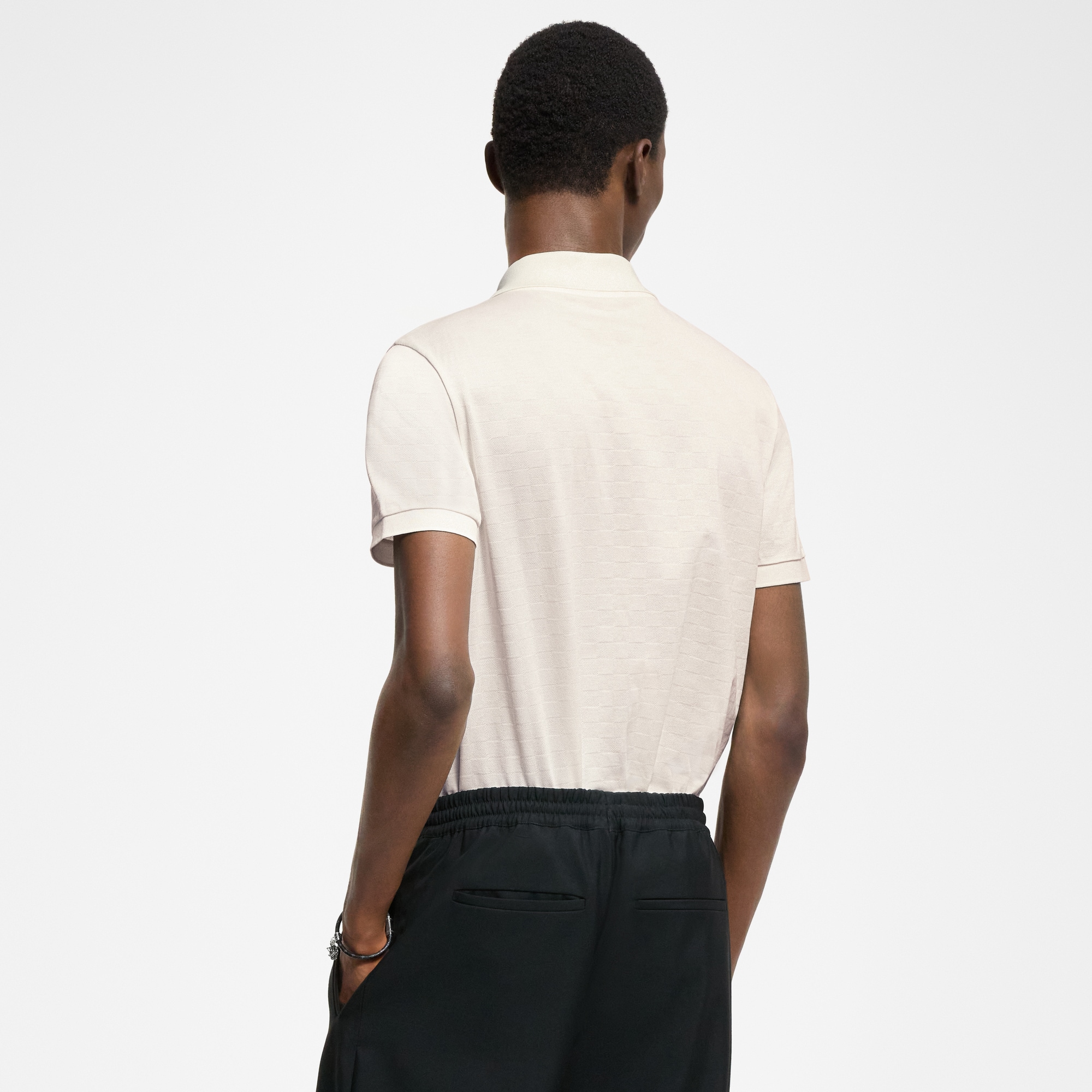 Polohemd mit Signatur und Damier-Motiv  Herren Ready to Wear T-Shirts und Poloshirts | LOUIS VUITTON (Zoom)