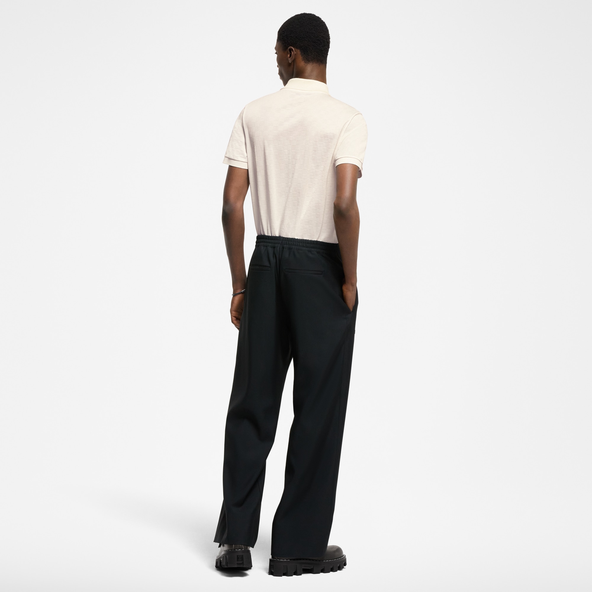 Polohemd mit Signatur und Damier-Motiv  Herren Ready to Wear T-Shirts und Poloshirts | LOUIS VUITTON (Zoom)