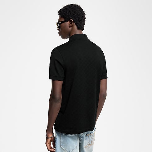 Polohemd mit Signatur und Damier-Motiv Herren Ready to Wear T-Shirts und Poloshirts | LOUIS VUITTON (Zoom)